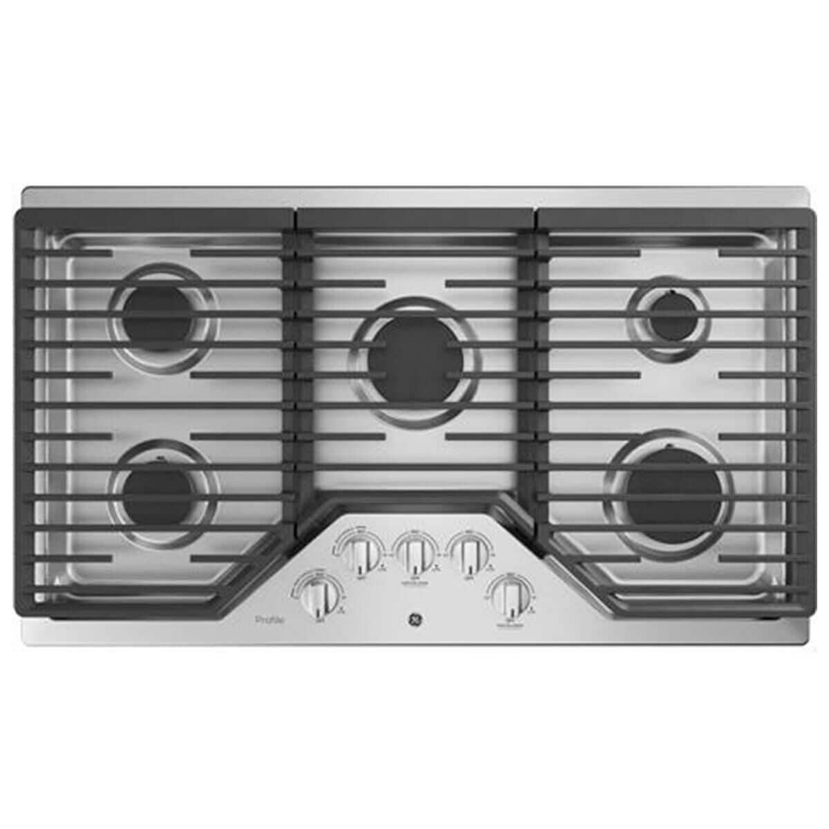 GE Profile 36" Built-In Gas Cooktop in Stainless Steel