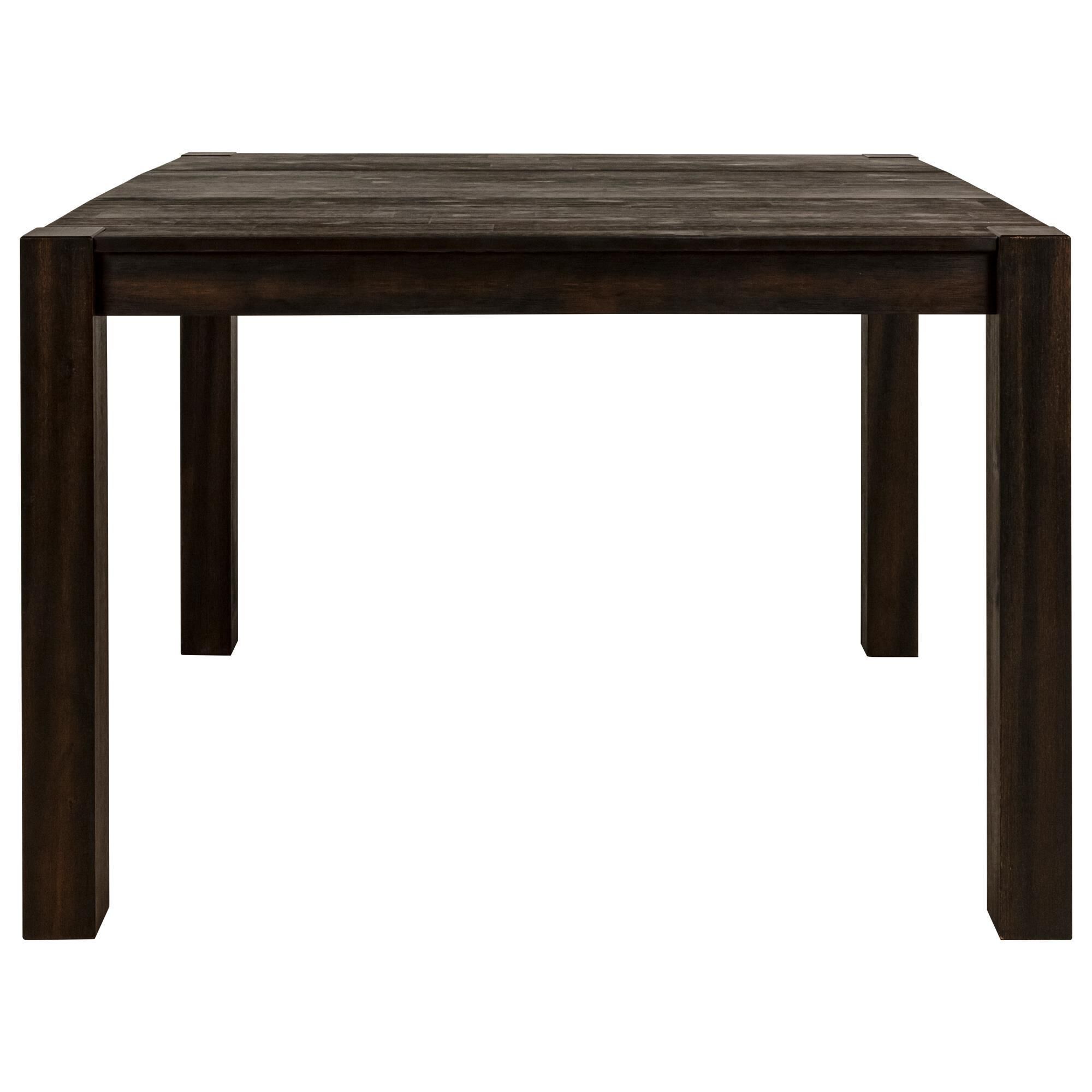 Frankfurt Furniture Rustic Counter Table in Brown Wire Brush - Table Only, , large
