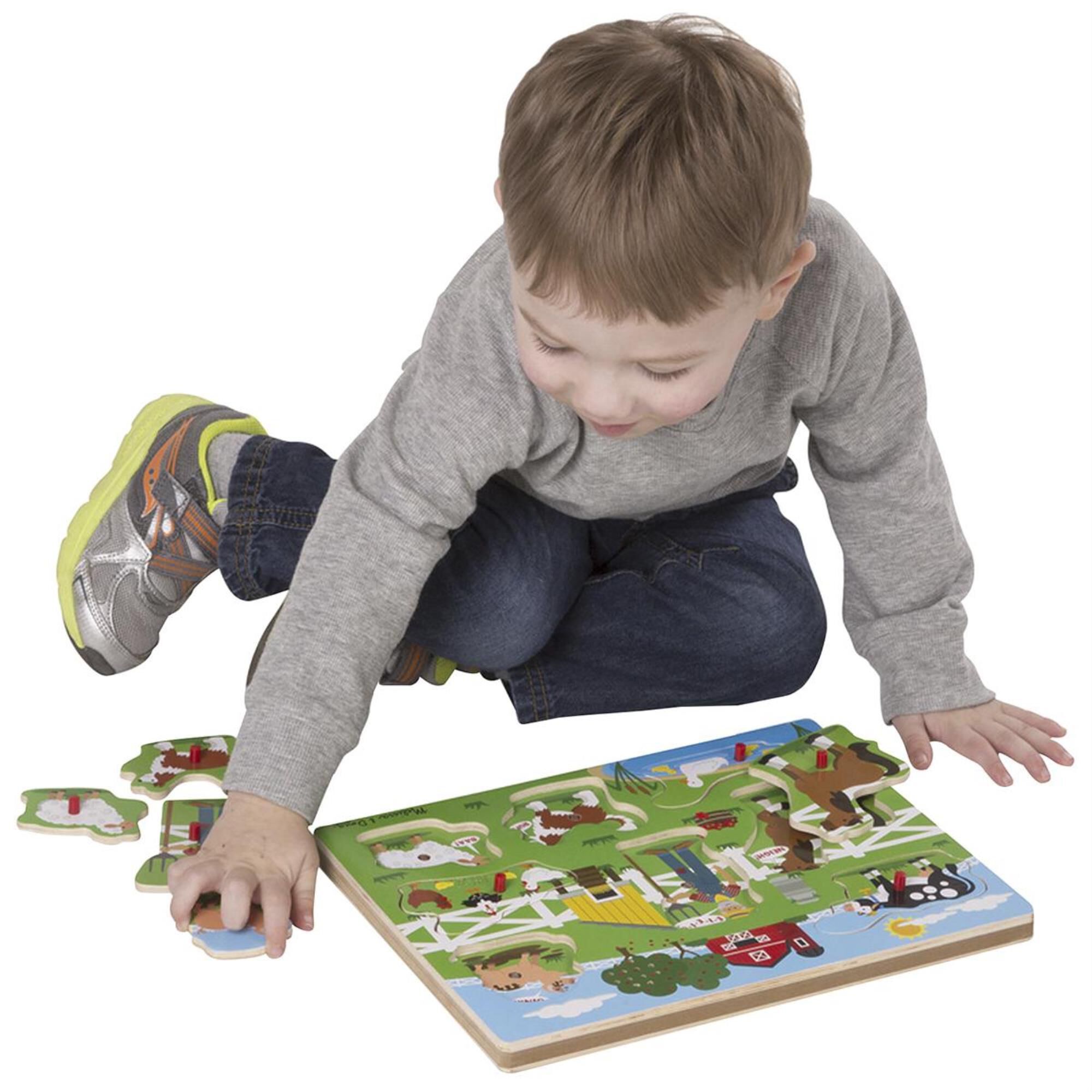Melissa & Doug Old MacDonald"s Farm Sound Puzzle, , large