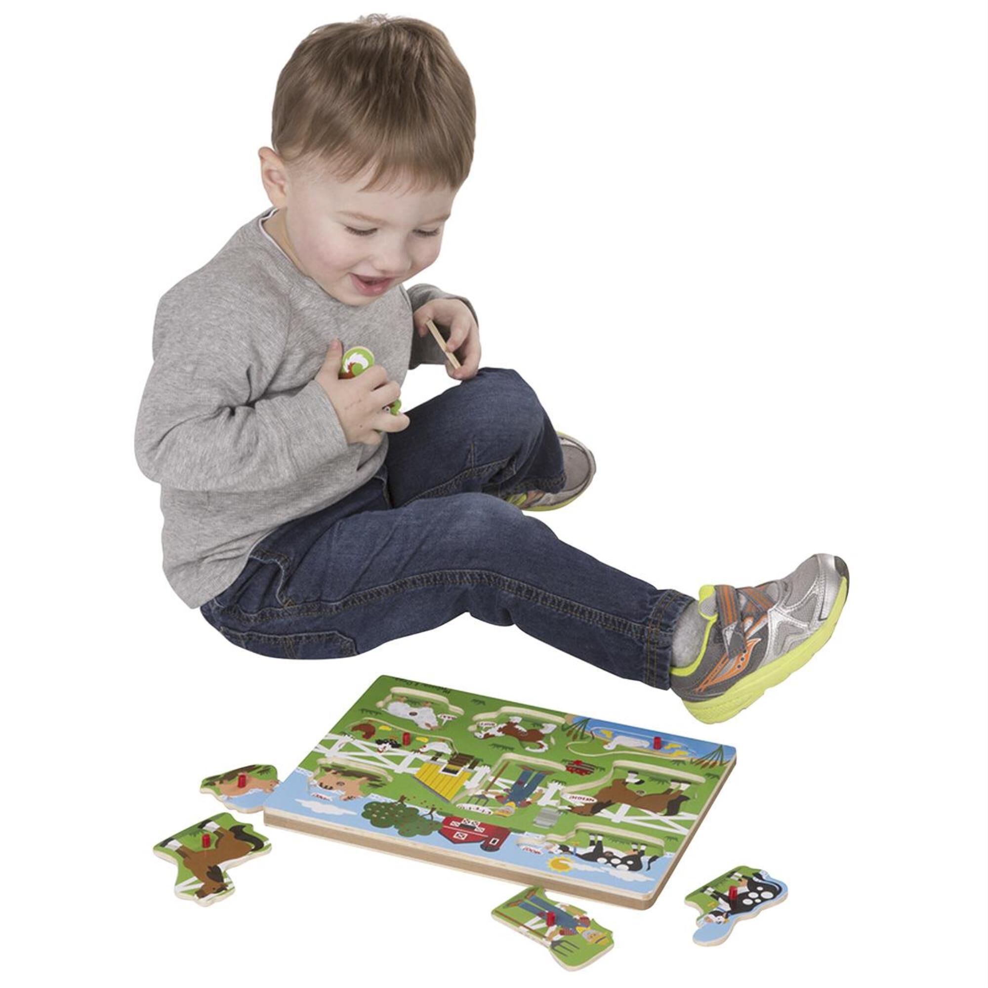 Melissa & Doug Old MacDonald"s Farm Sound Puzzle, , large