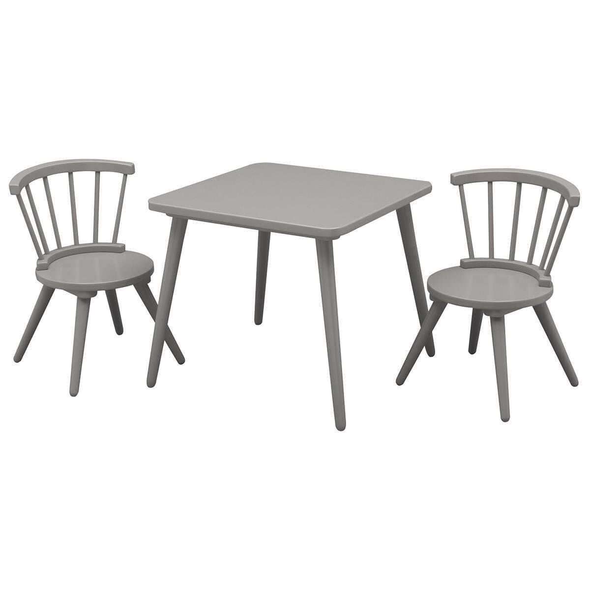 Delta Windsor Table and 2 Chairs in Grey, , large
