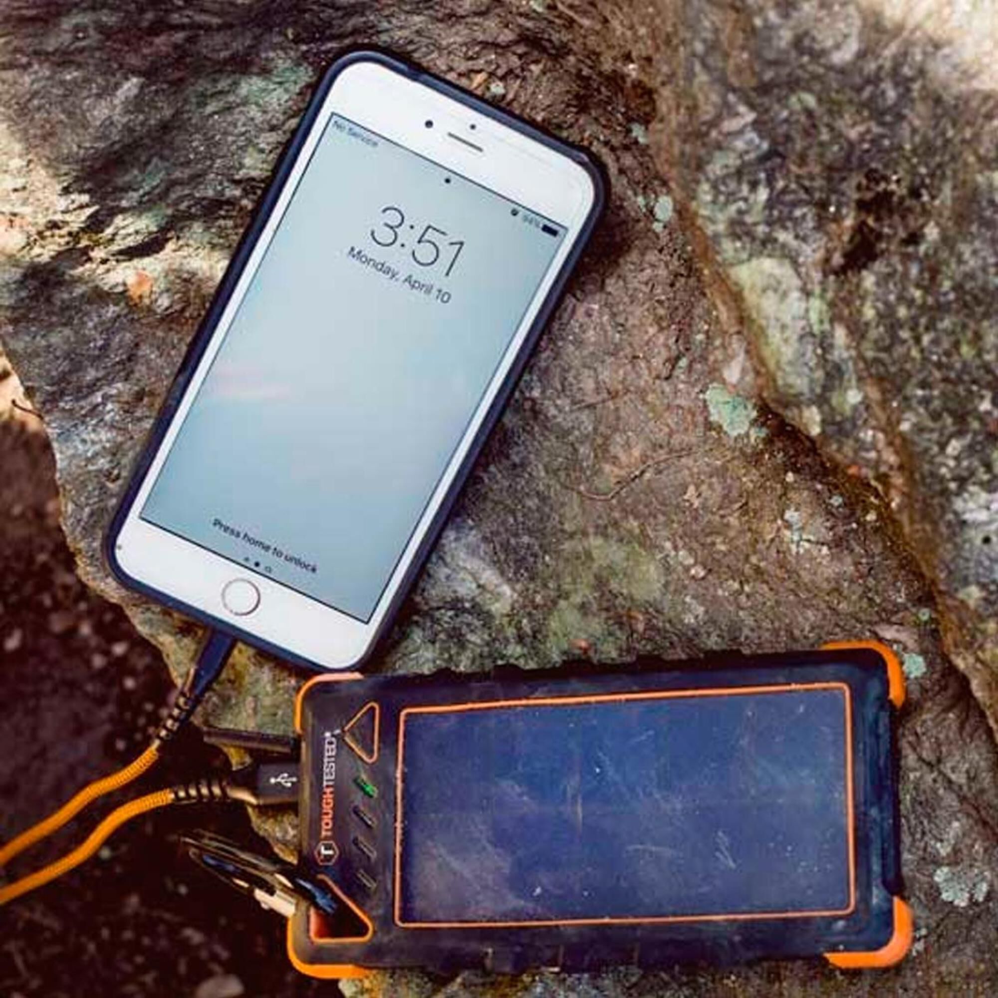 ToughTested 16000 mAh Solar Power Bank with Flashlight, , large
