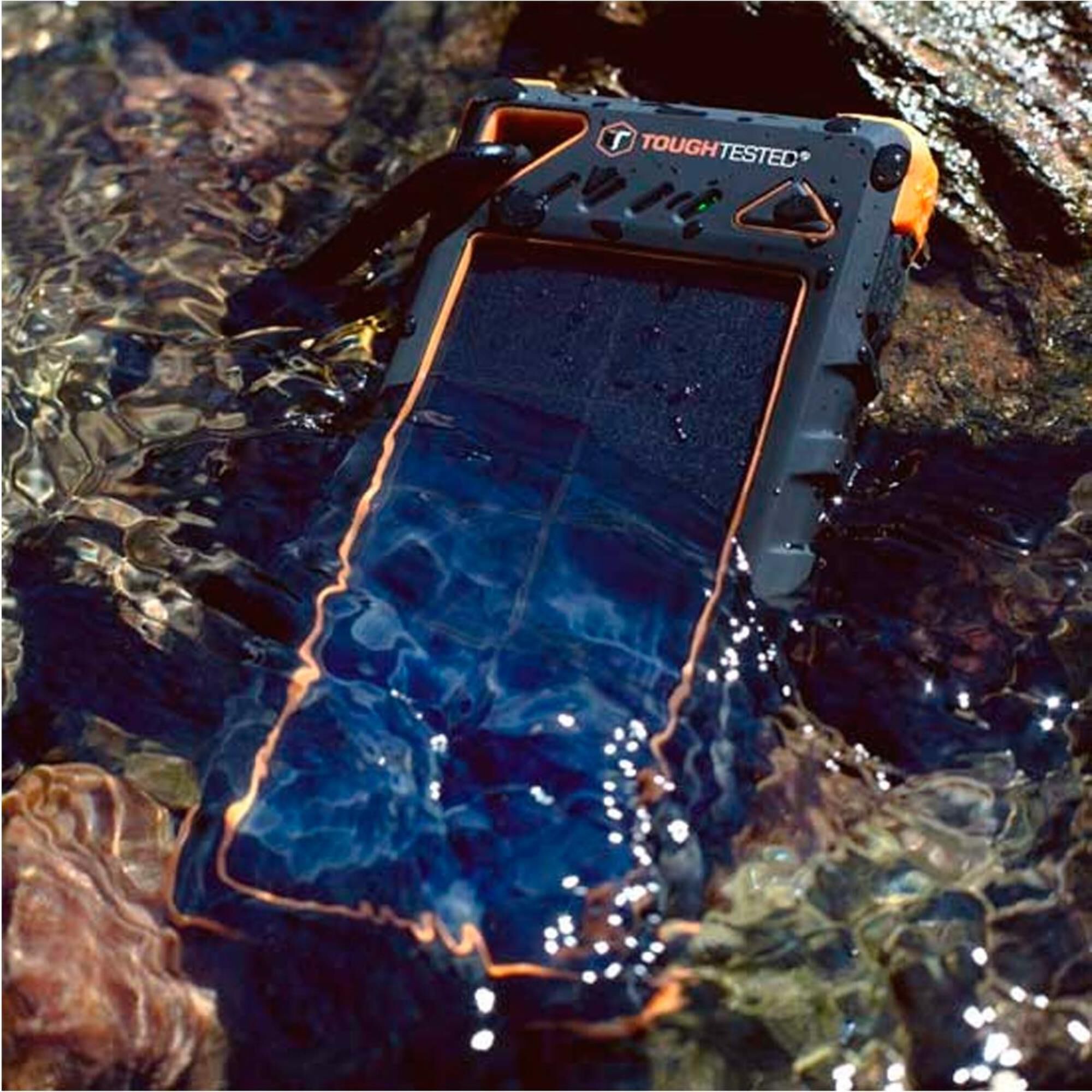 ToughTested 16000 mAh Solar Power Bank with Flashlight, , large