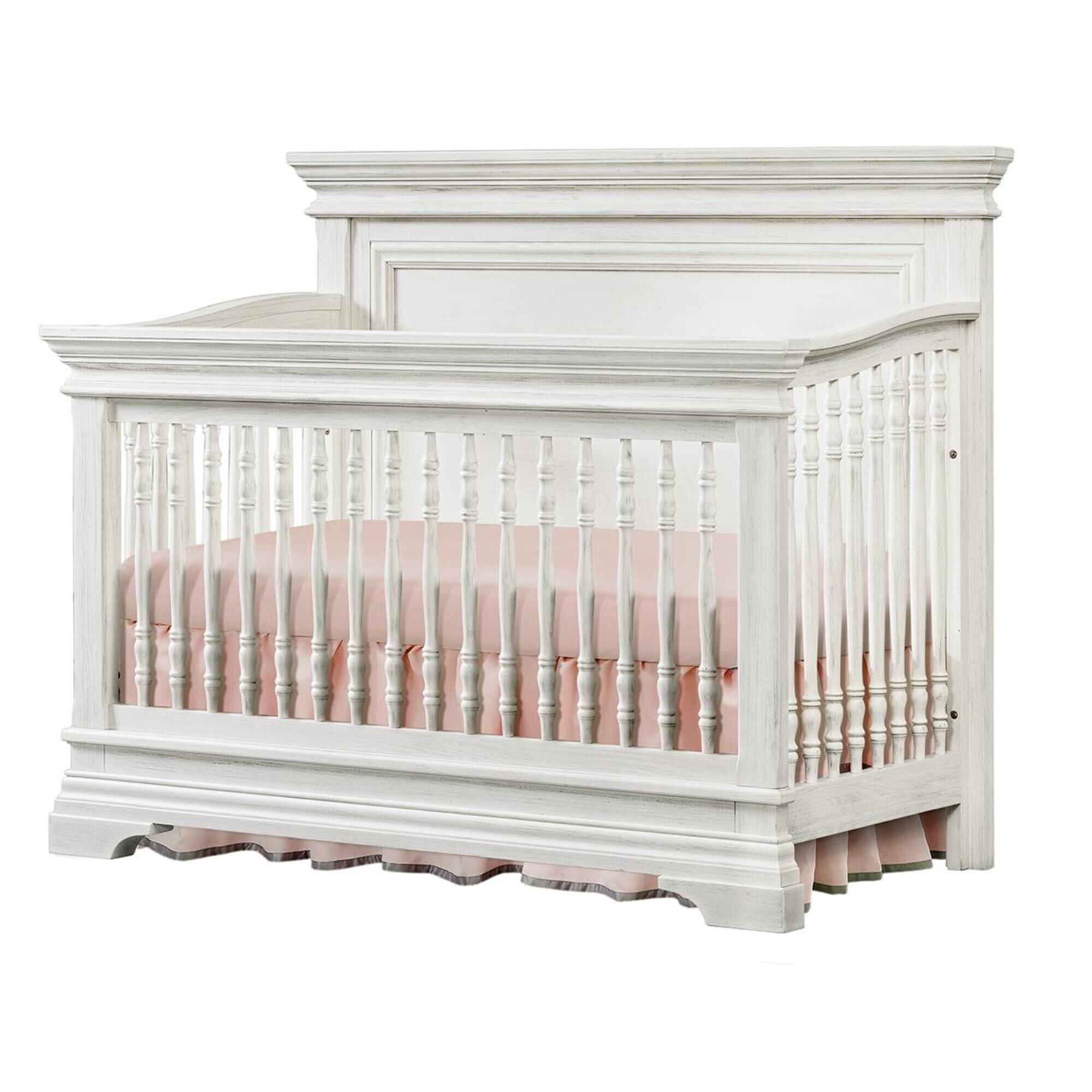 Little Dreamer Olivia 4 in 1 Convertible Crib in Brushed White, , large