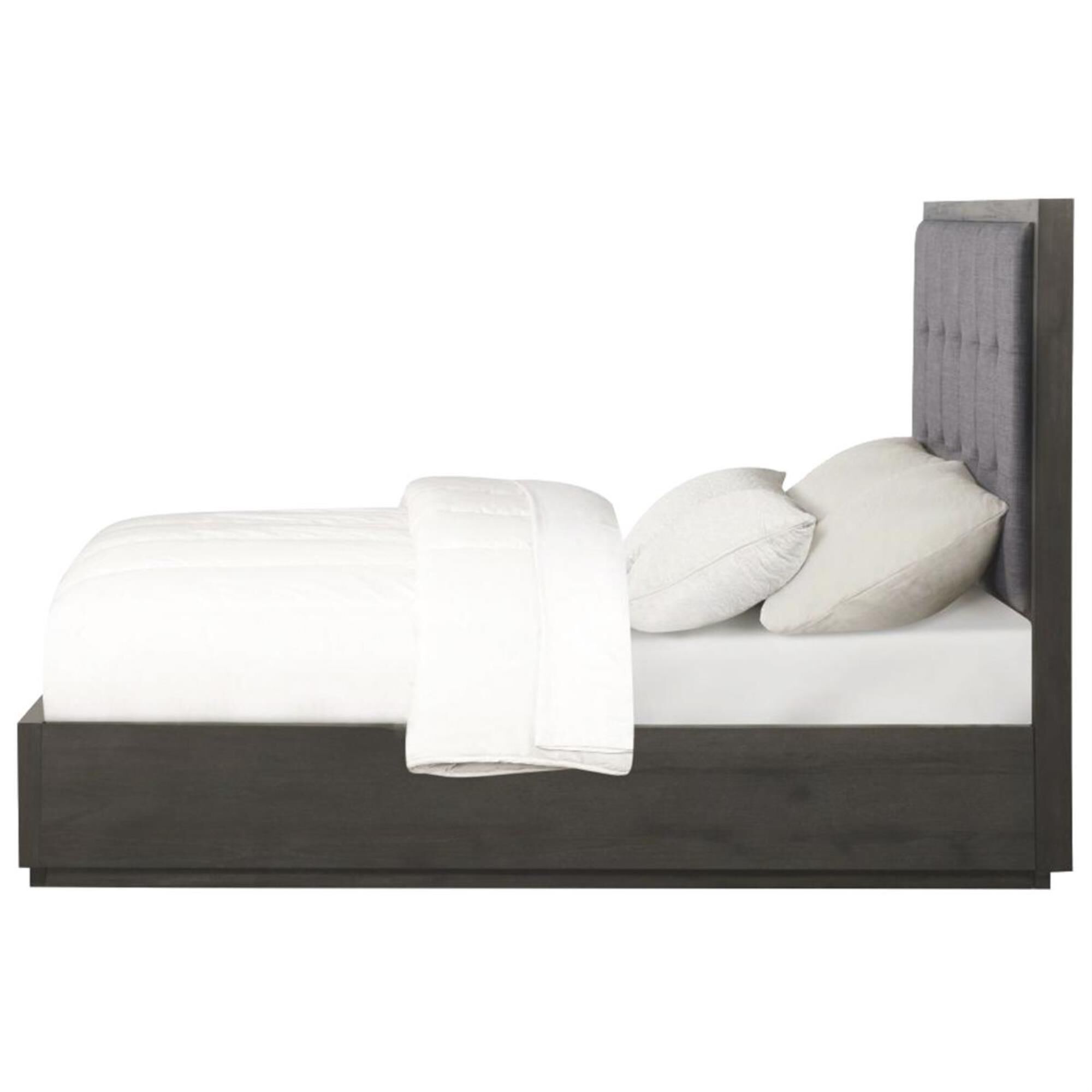 Living Essentials Oxford 4-Piece King Bedroom Set in Basalt Gray, , large