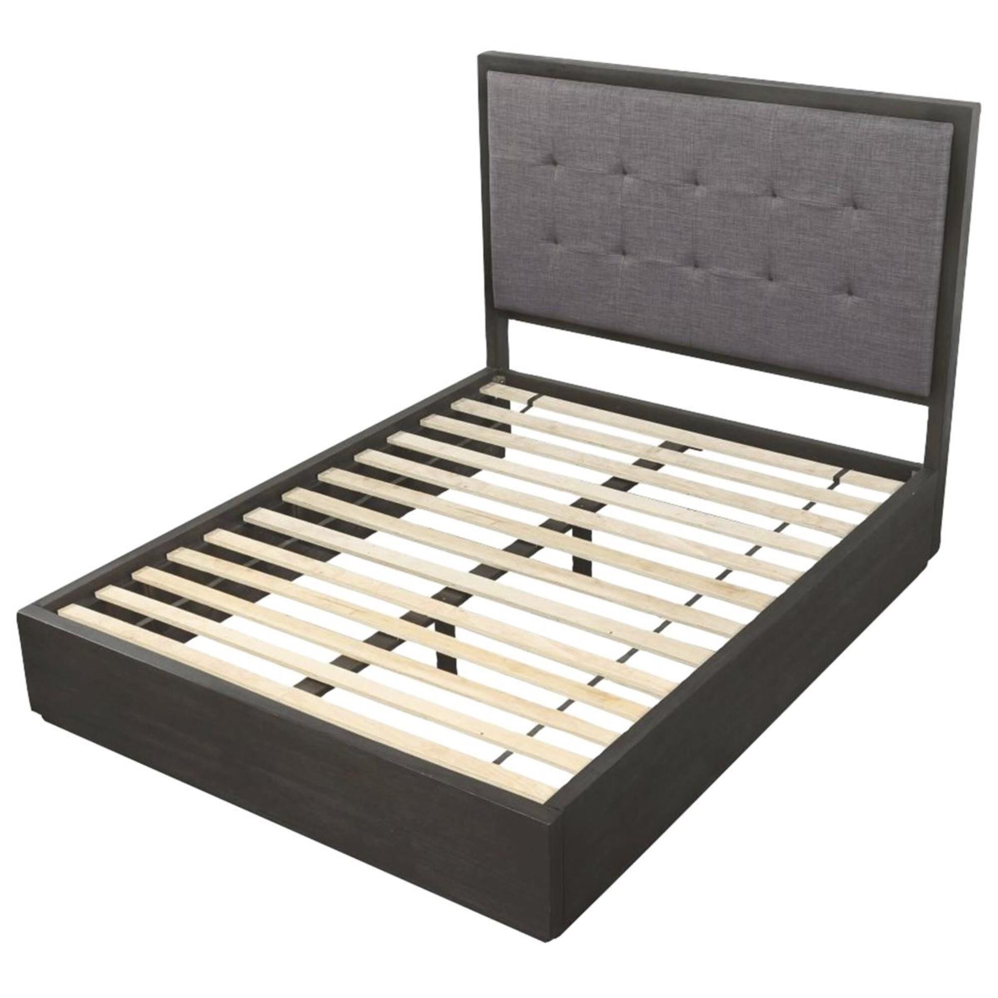 Living Essentials Oxford 4-Piece King Bedroom Set in Basalt Gray, , large