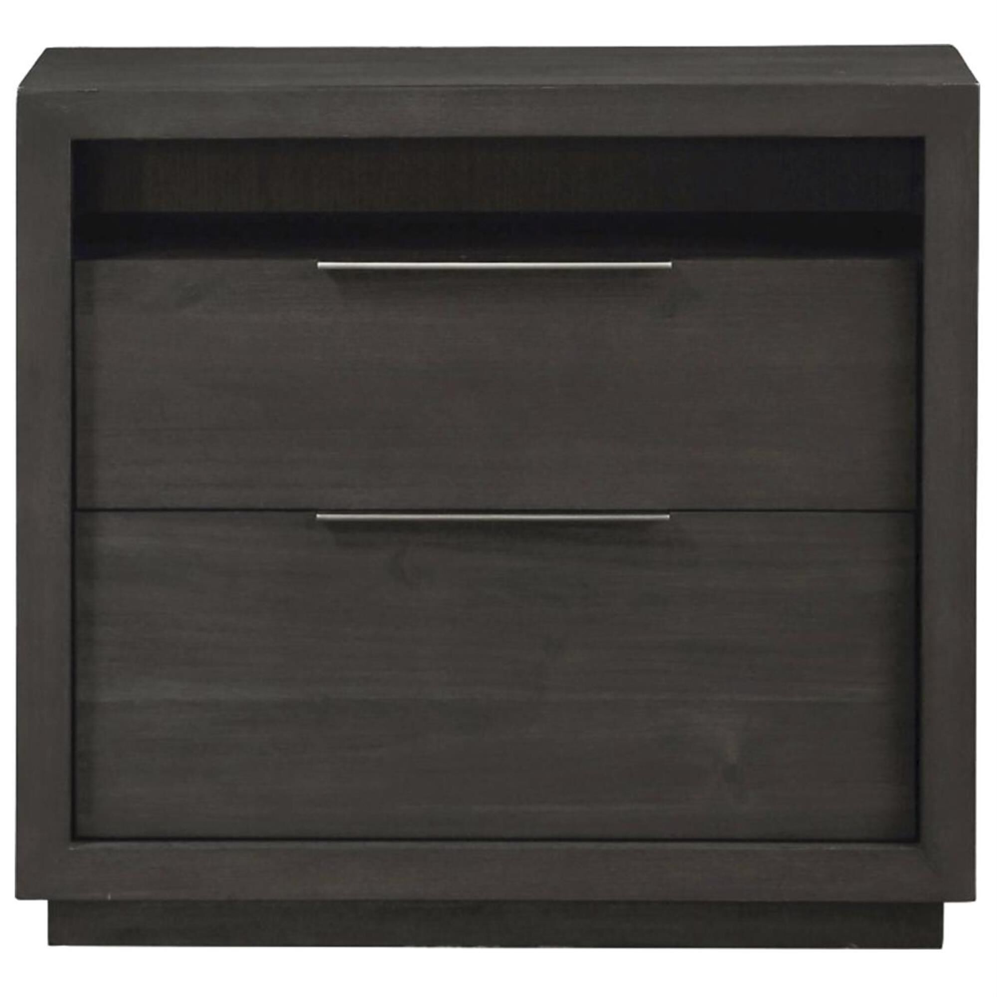 Living Essentials Oxford 4-Piece King Bedroom Set in Basalt Gray, , large