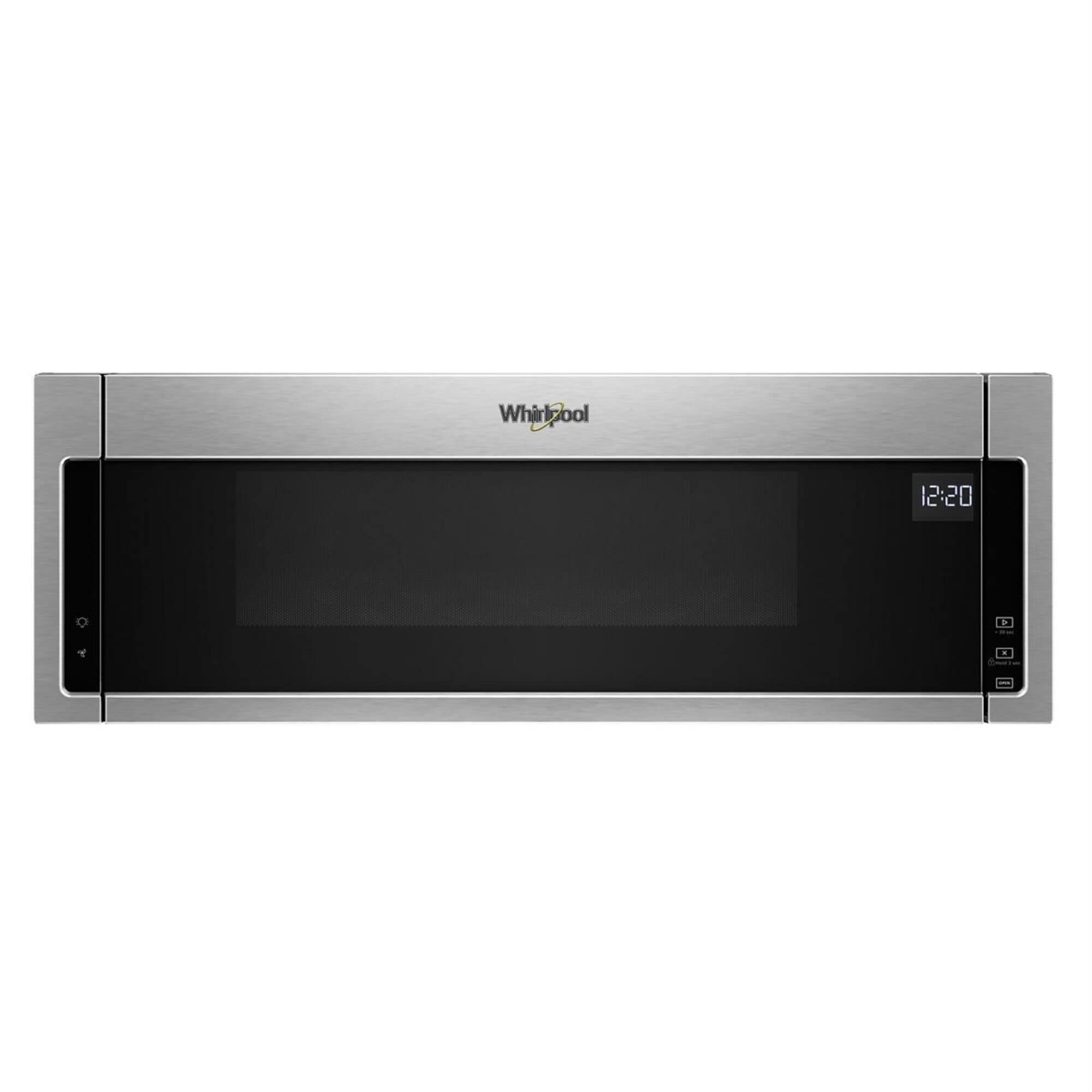 Whirlpool 1.1 Cu. Ft. 1000 watt Low Profile Microwave Hood Combination in Heritage Stainless Steel, , large