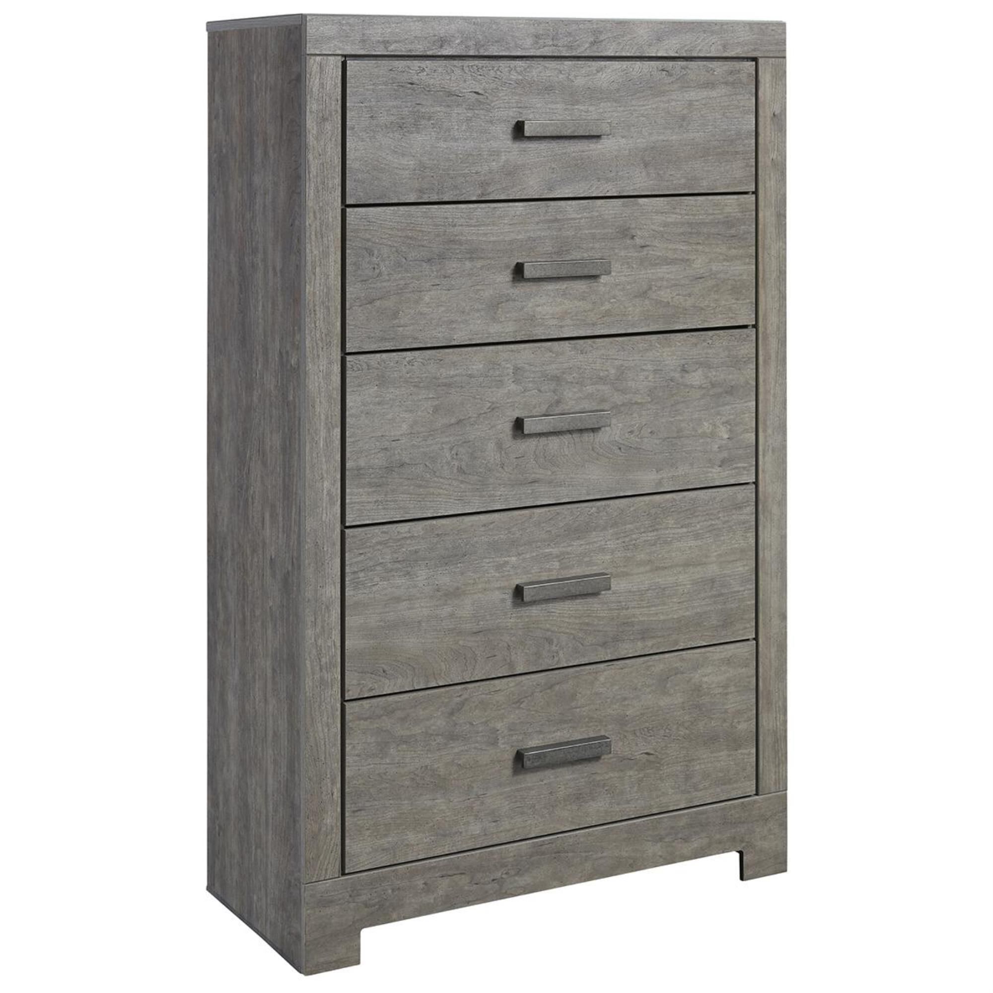 Ashley Culverbach 5 Drawer Chest in Driftwood Gray