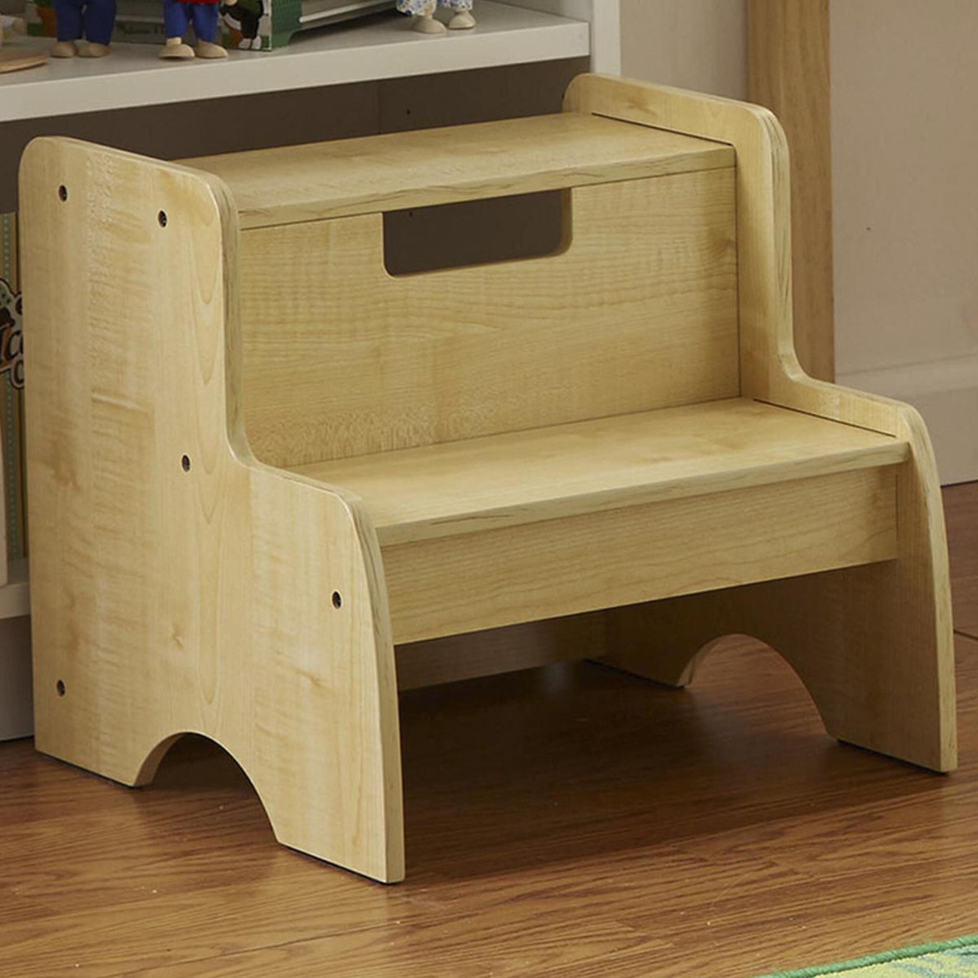 Melissa & Doug Wooden Step Stool in Natural, , large