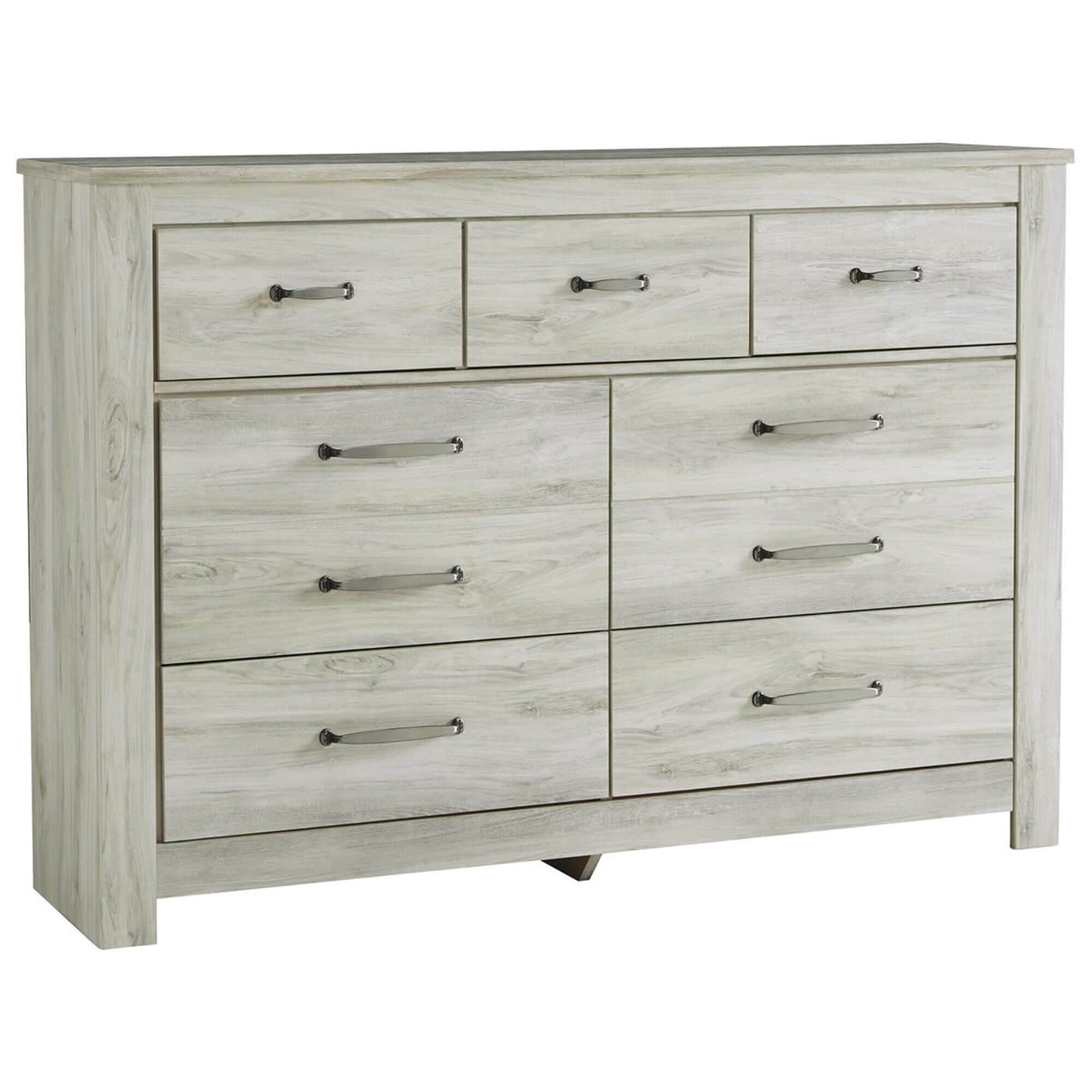 Signature Design by Ashley Bellaby 7 Drawer Dresser in Whitewash, , large