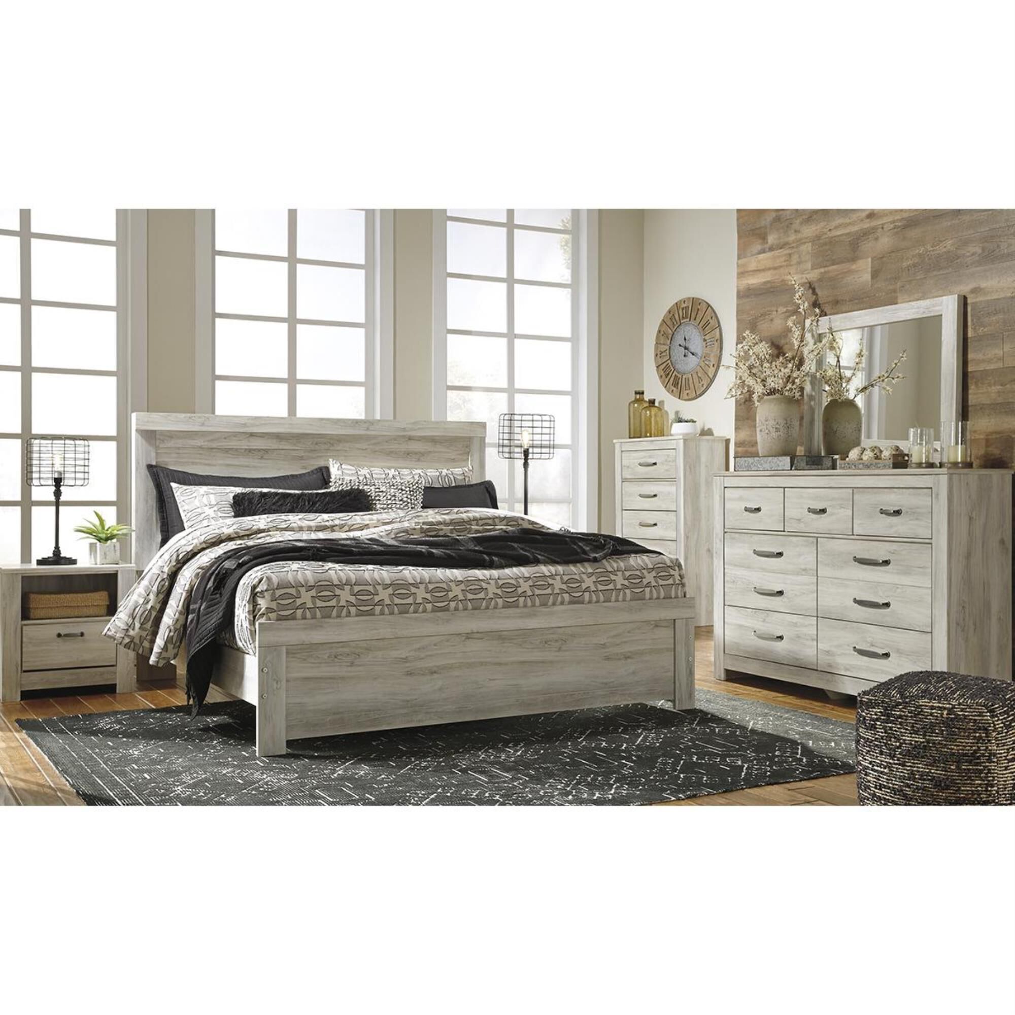 Signature Design by Ashley Bellaby 7 Drawer Dresser in Whitewash, , large