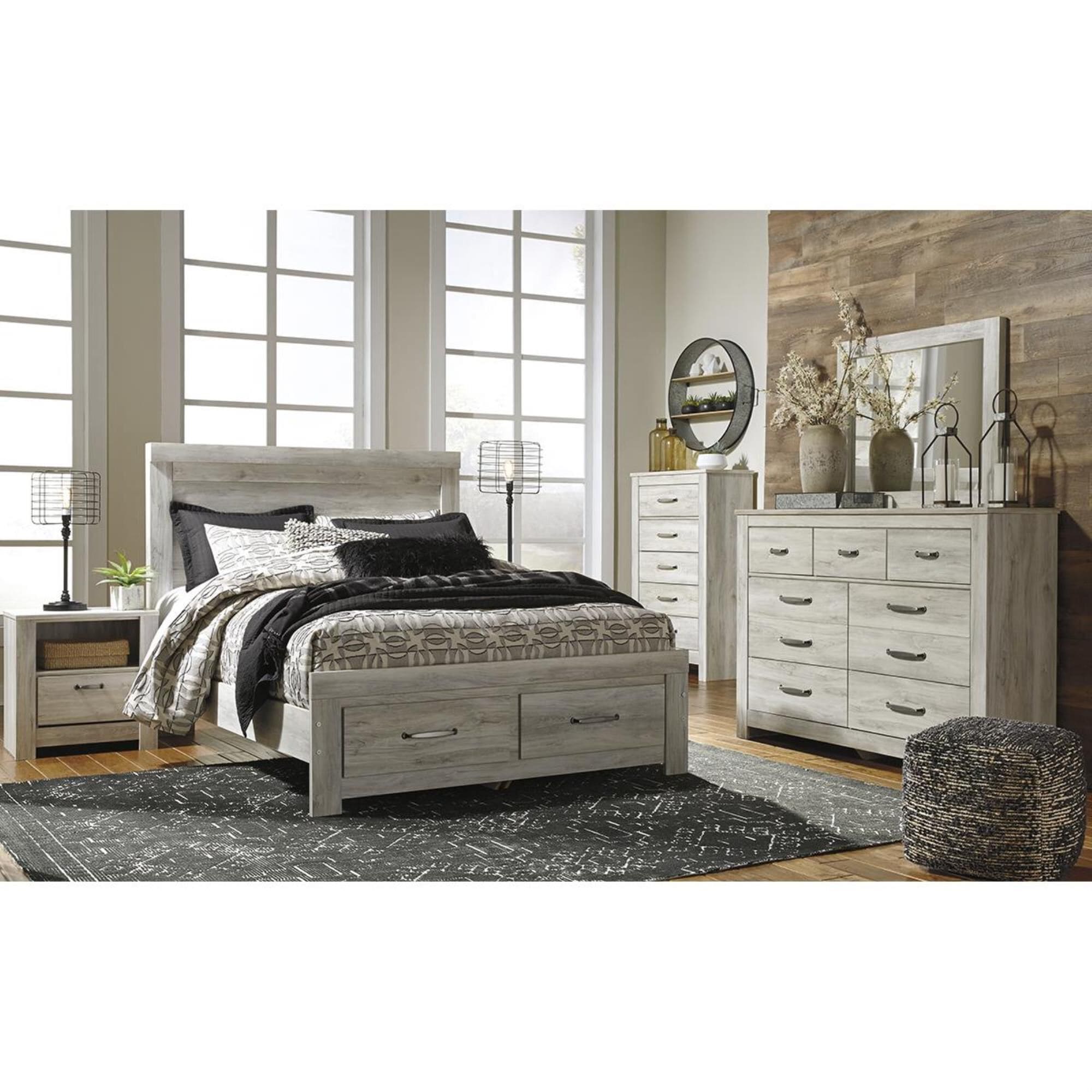 Signature Design by Ashley Bellaby 7 Drawer Dresser in Whitewash, , large