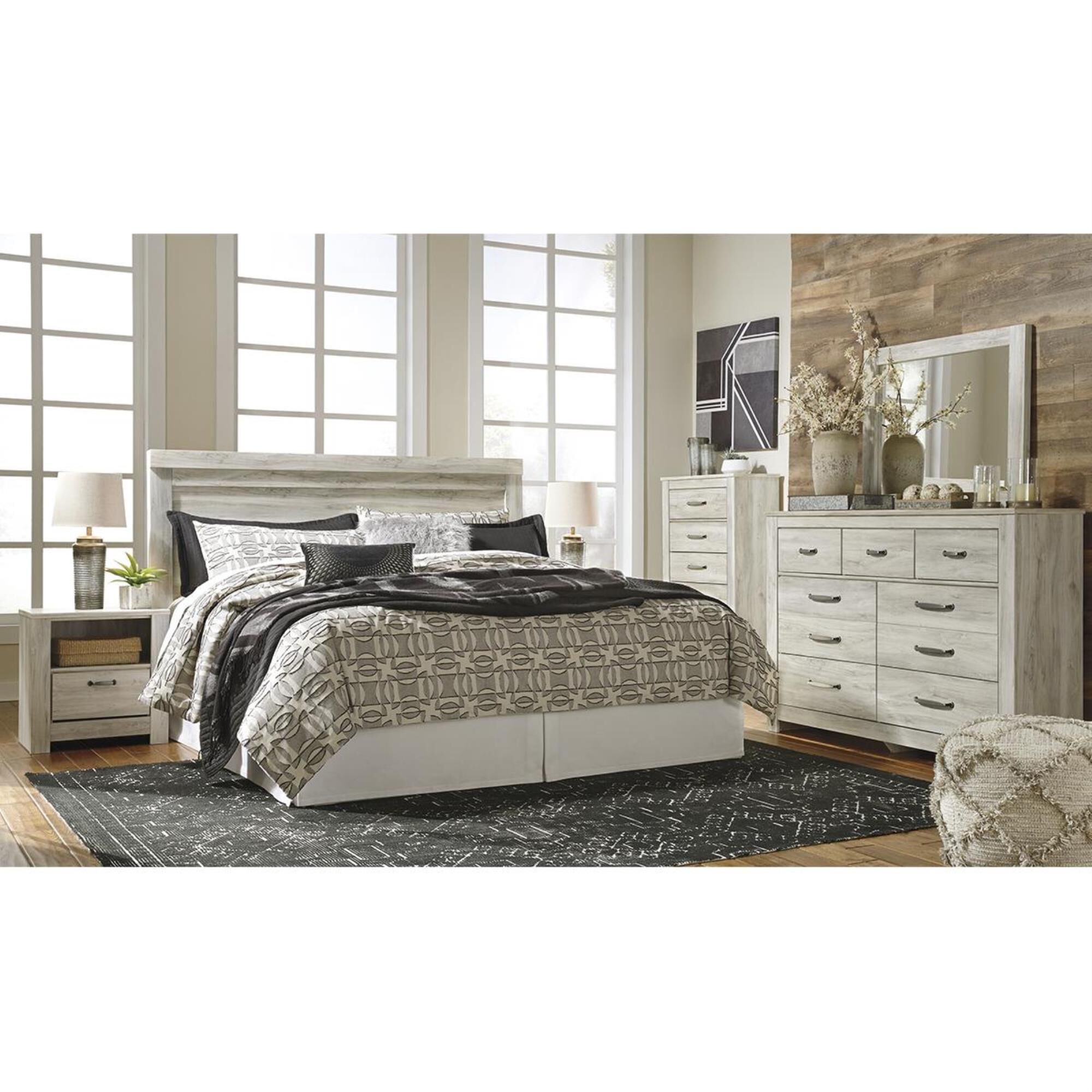 Signature Design by Ashley Bellaby 1 Drawer Nightstand in Whitewash, , large