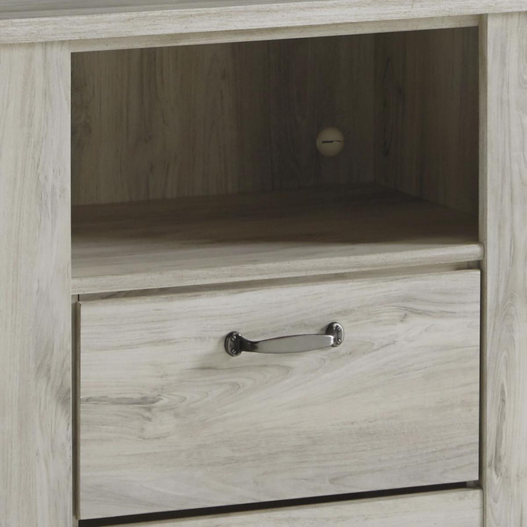 Signature Design by Ashley Bellaby 1 Drawer Nightstand in Whitewash, , large