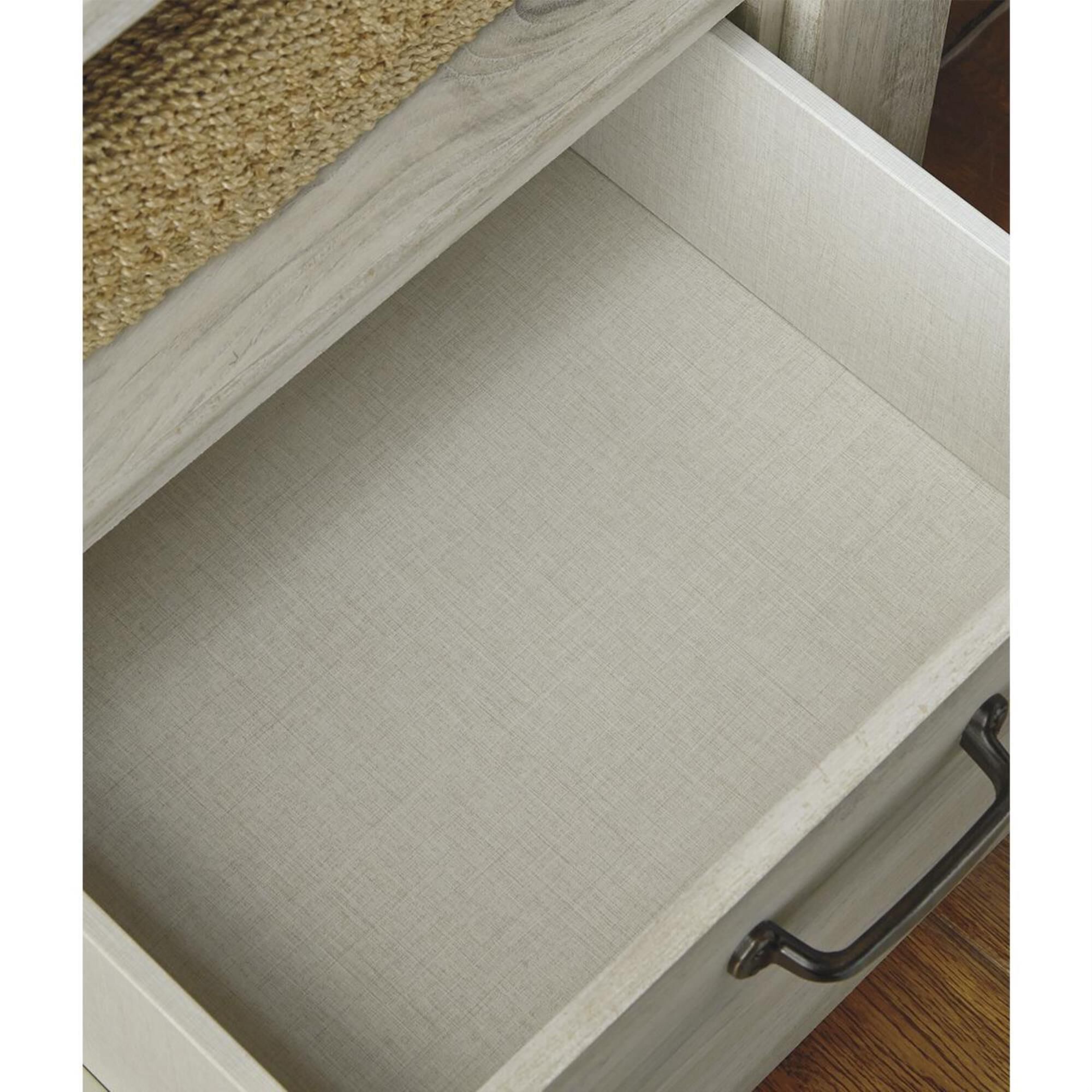 Signature Design by Ashley Bellaby 1 Drawer Nightstand in Whitewash, , large