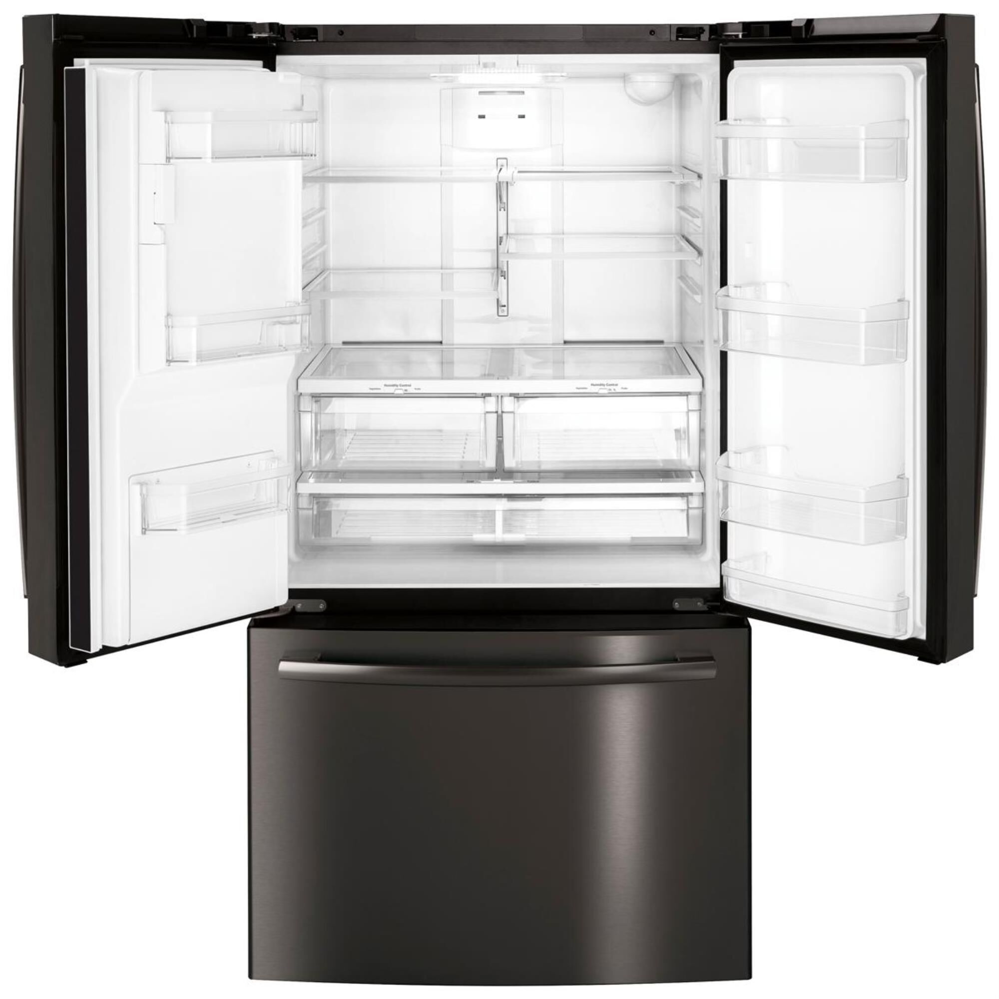 GE Appliances 25.5 Cu. Ft. French Door Refrigerator in Black Slate, , large