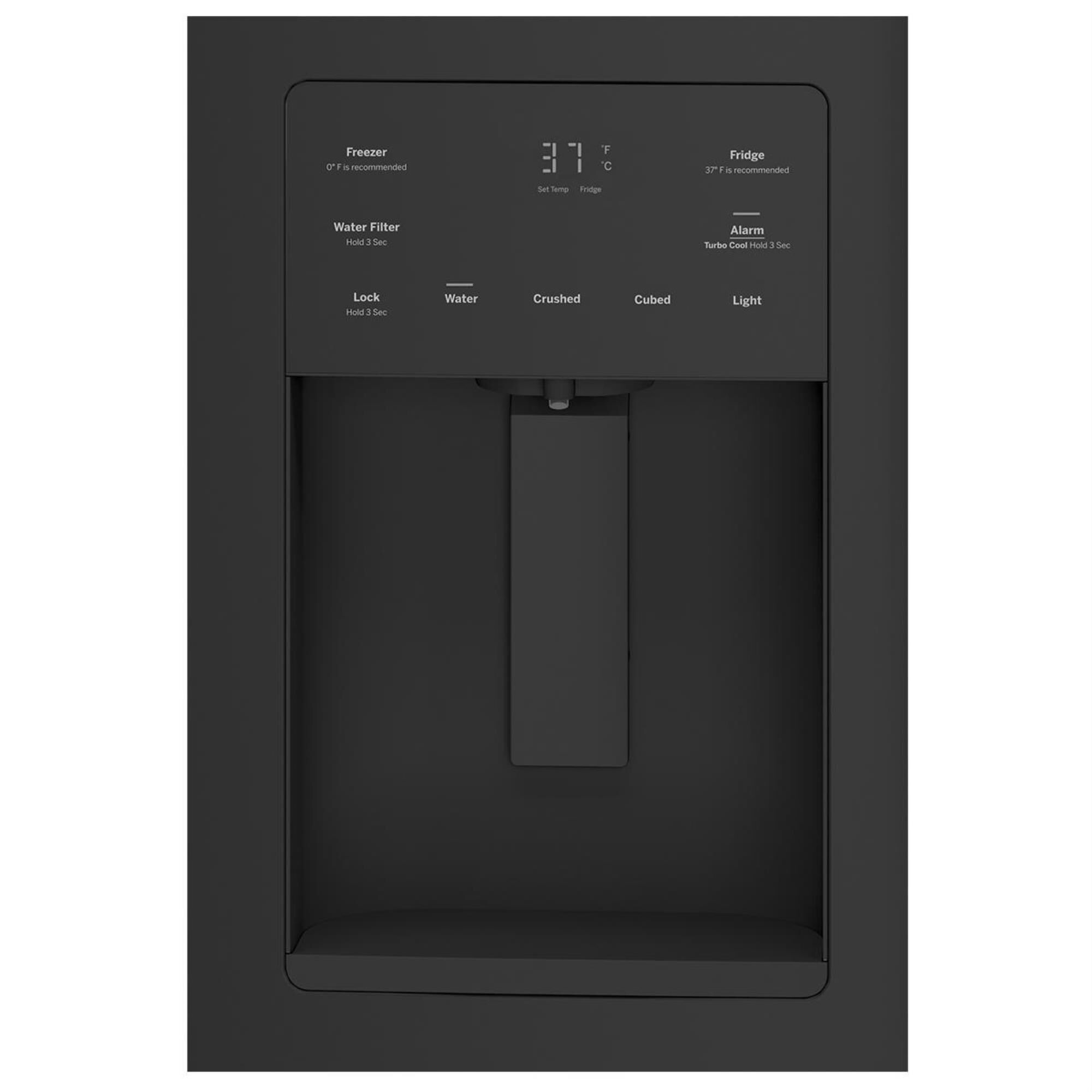 GE Appliances 25.5 Cu. Ft. French Door Refrigerator in Black Slate, , large
