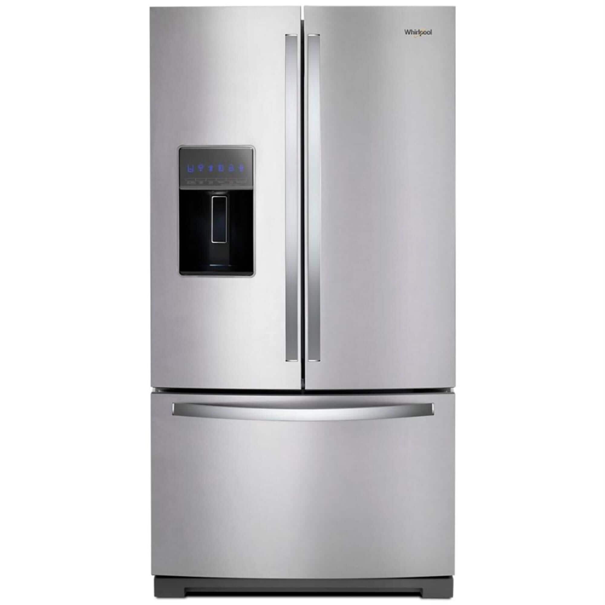 Whirlpool 27 Cu. Ft. 36" Wide French Door Refrigerator in Fingerprint Resistant Stainless Steel with Dual Icemaker, , large