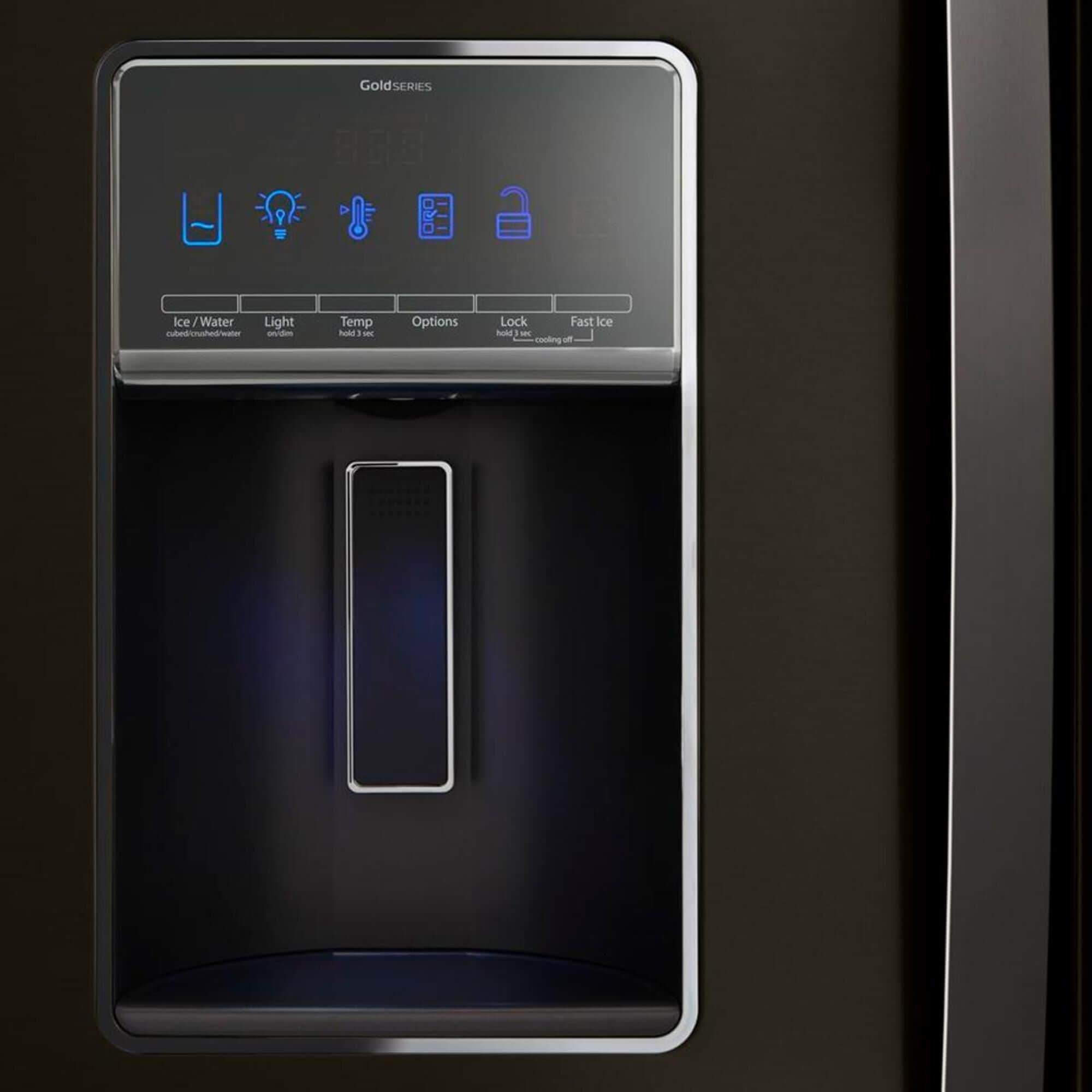 Whirlpool 27 Cu. Ft. 36" Wide French Door Refrigerator in Fingerprint Resistant Black Stainless Steel with Dual Icemakers, , large