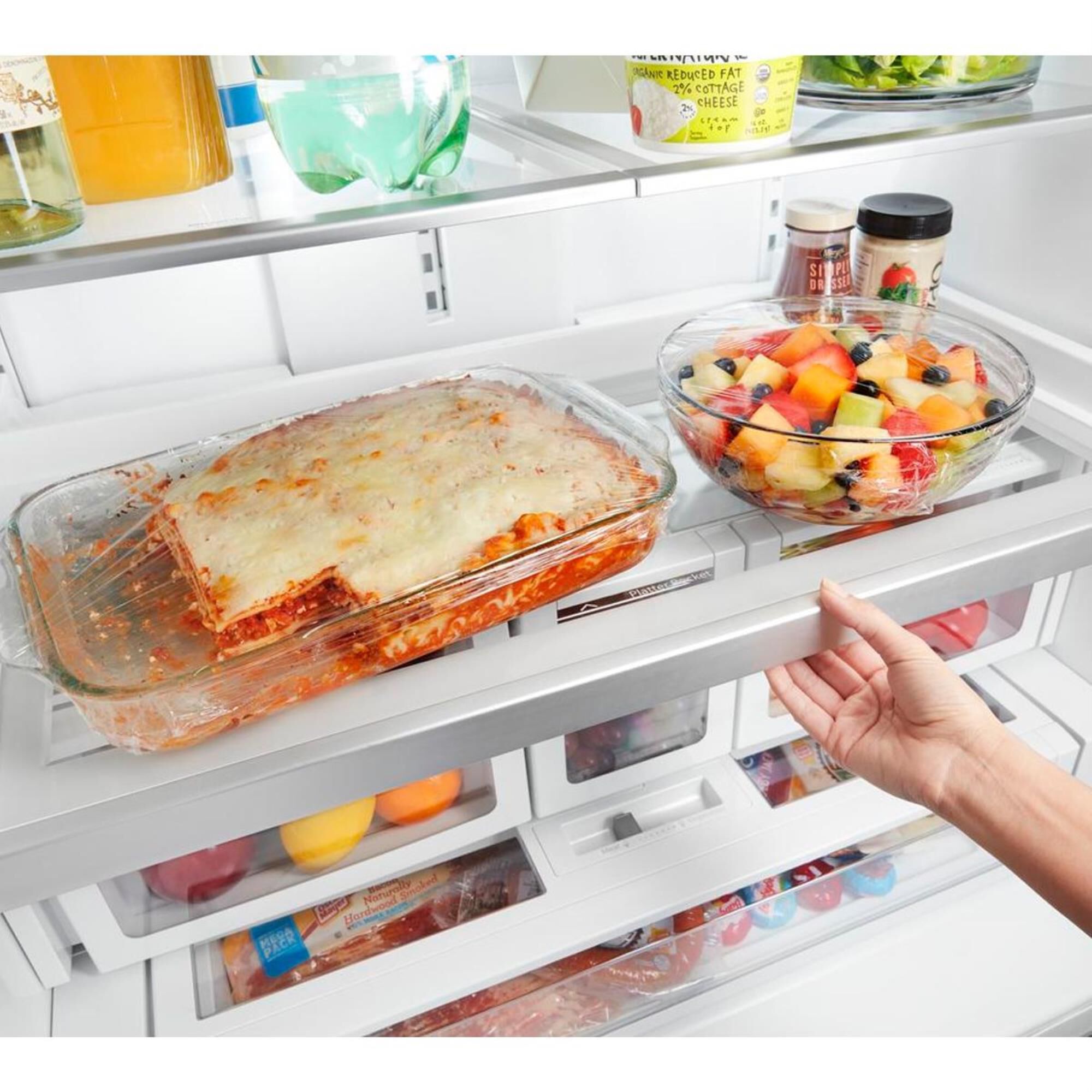 Whirlpool 27 Cu. Ft. 36" Wide French Door Refrigerator in Fingerprint Resistant Black Stainless Steel with Dual Icemakers, , large