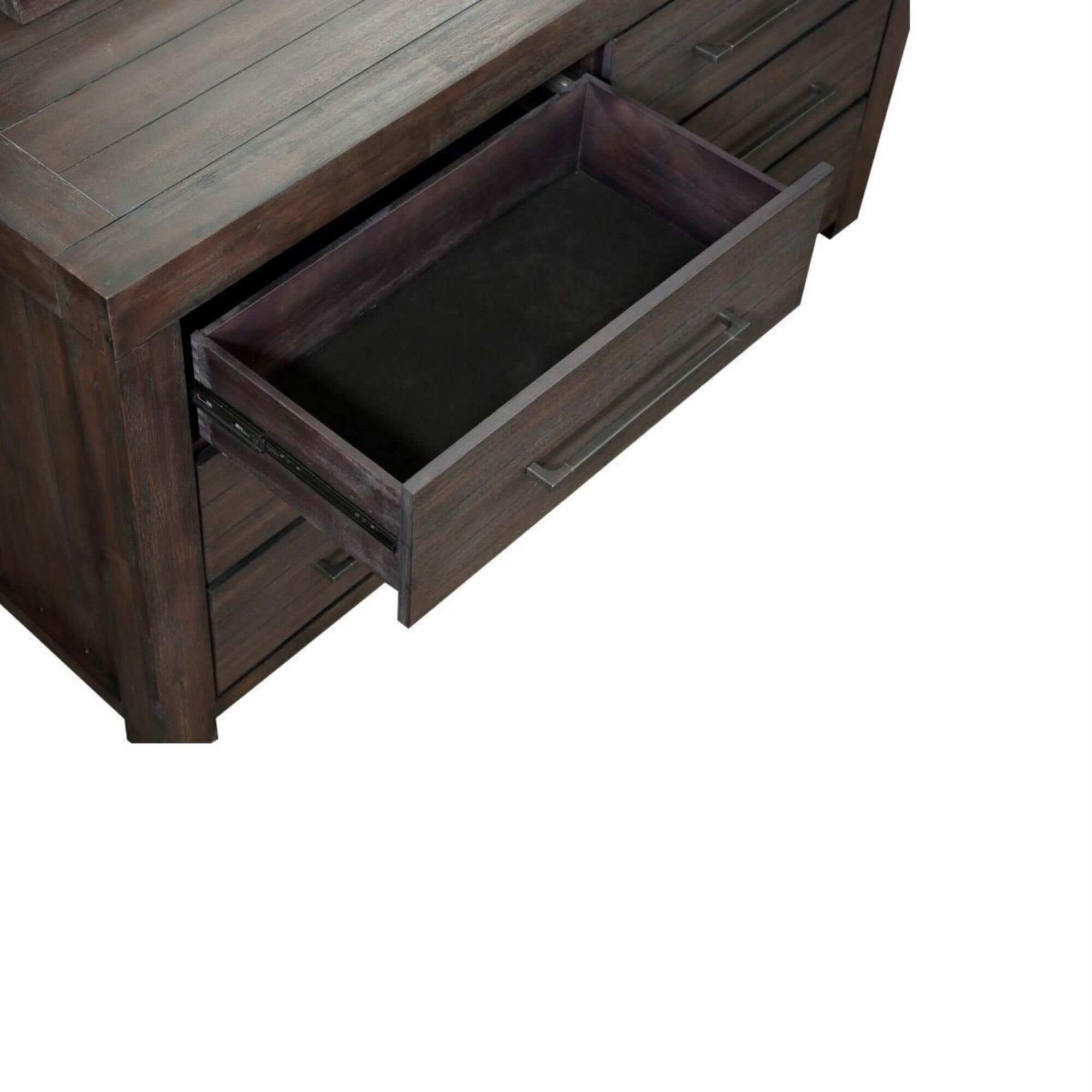 Urban Home Heath Dresser and Mirror in Basalt Gray, , large