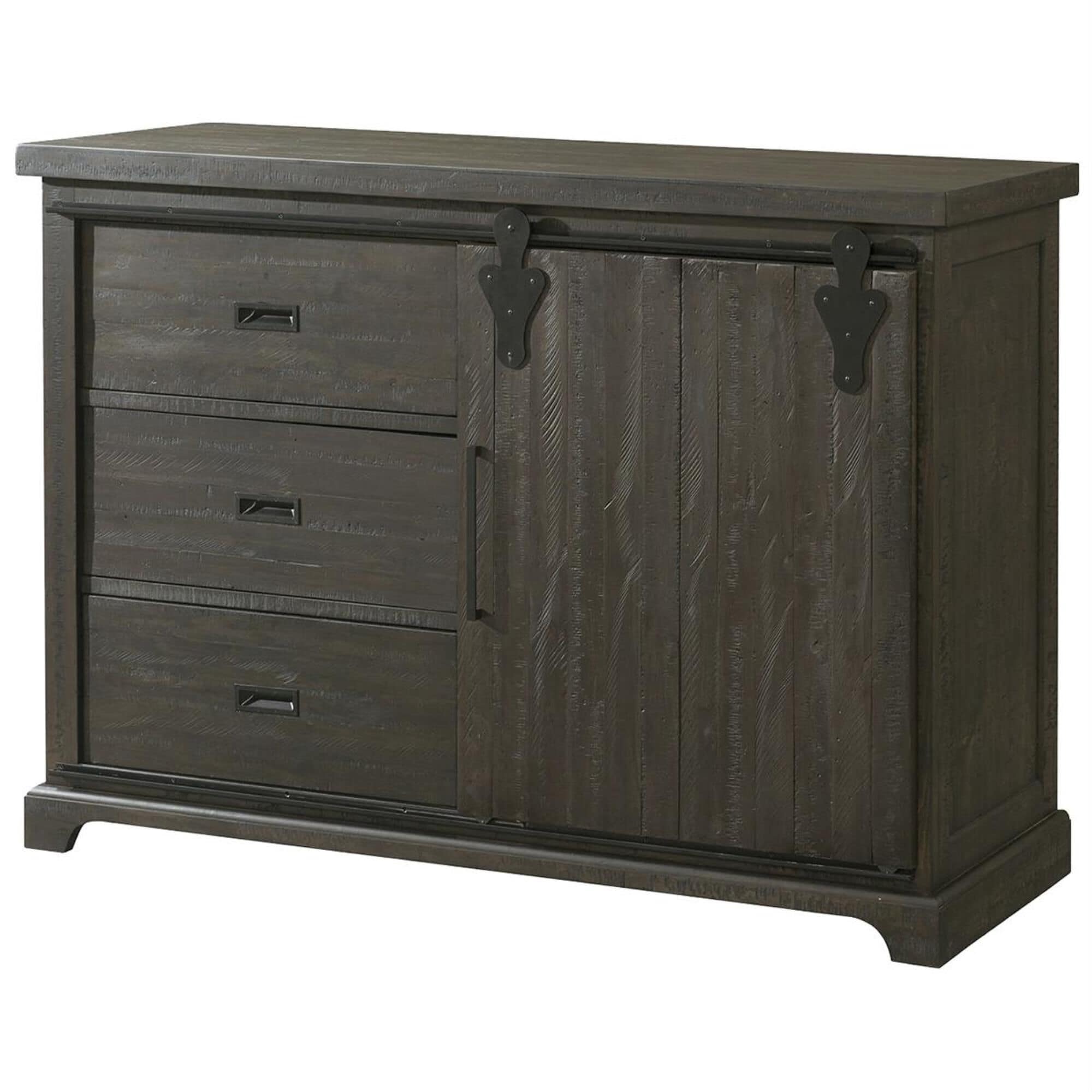 Mayberry Hill Stone Server without Hutch in Smokey Dark Ash, , large