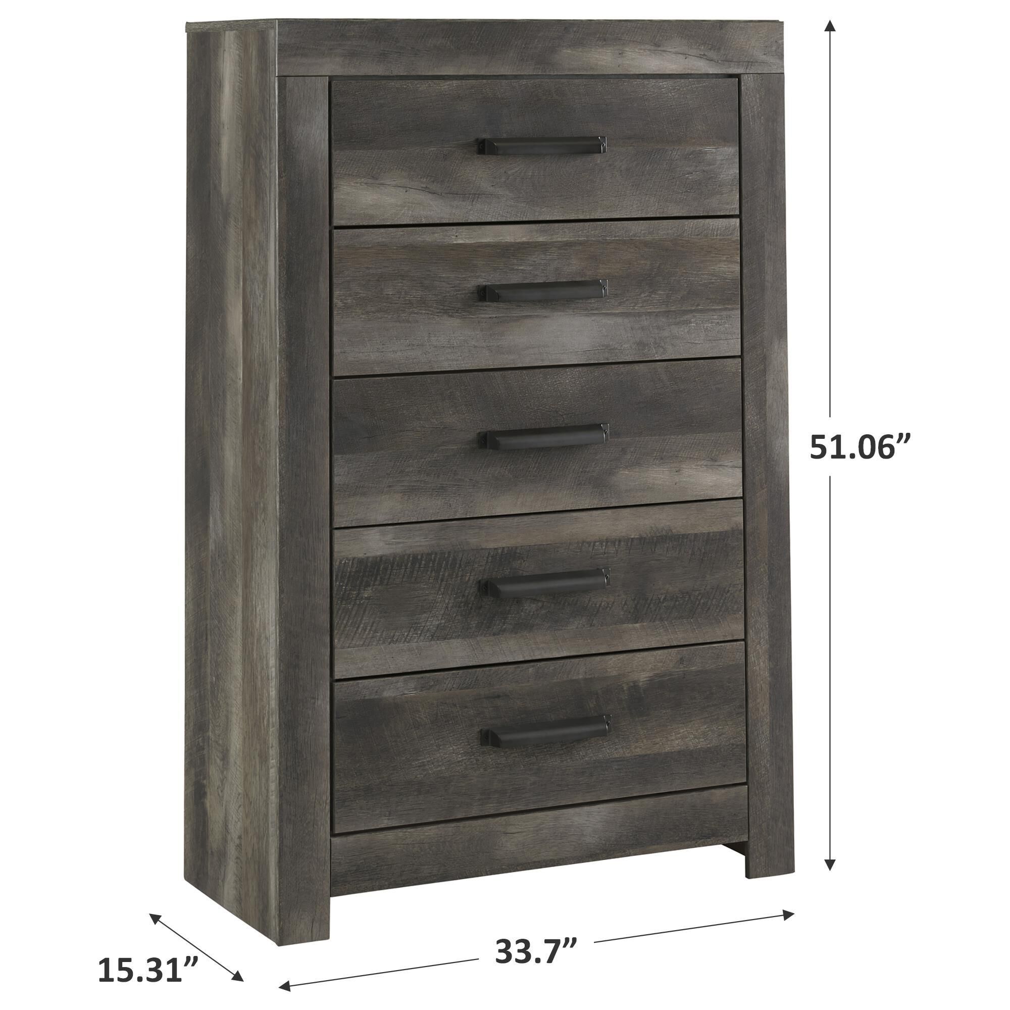 Signature Design by Ashley Wynnlow 5-Drawer Chest in Gray, , large