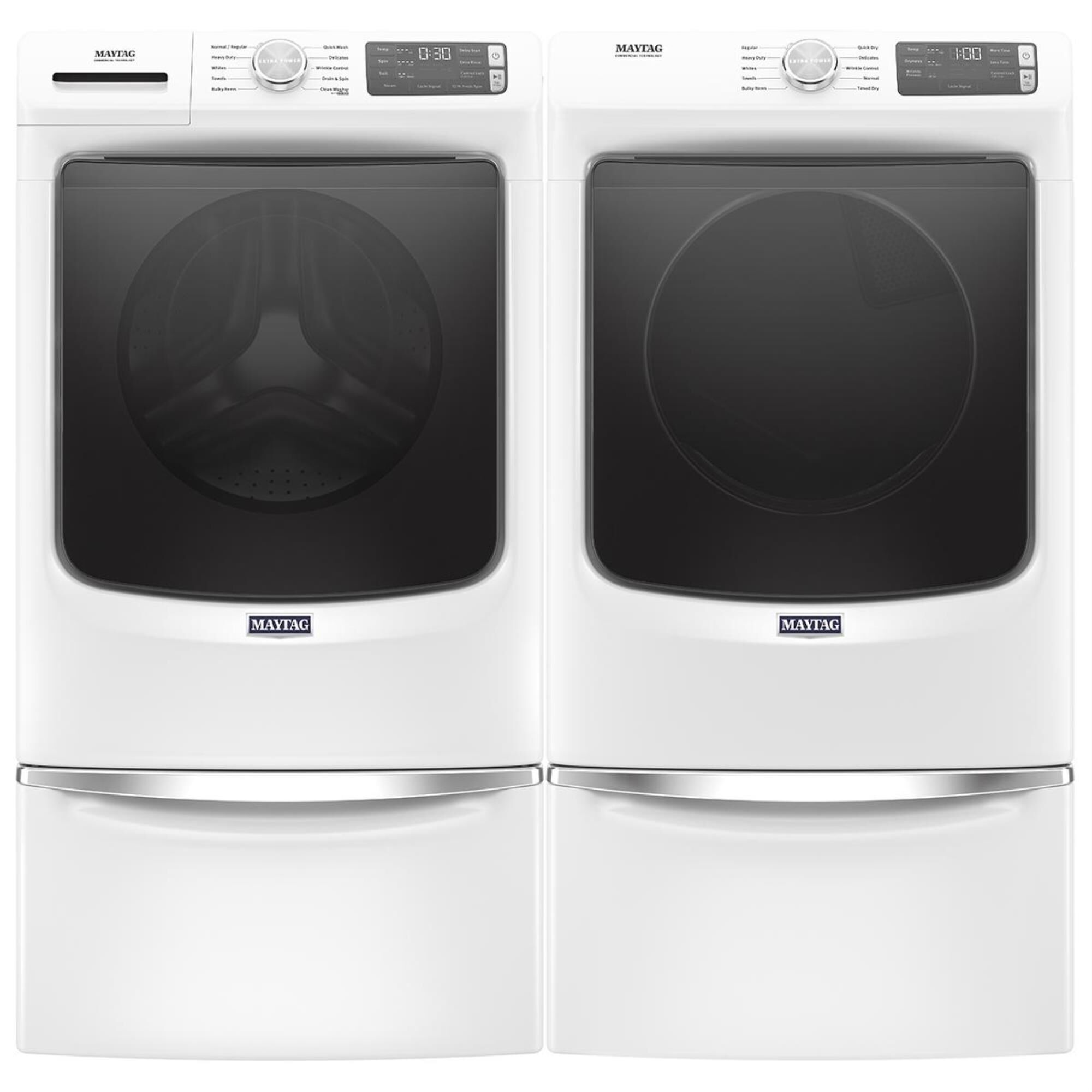 Maytag 4.5 Cu. Ft Front Load Washer with Steam in White, , large