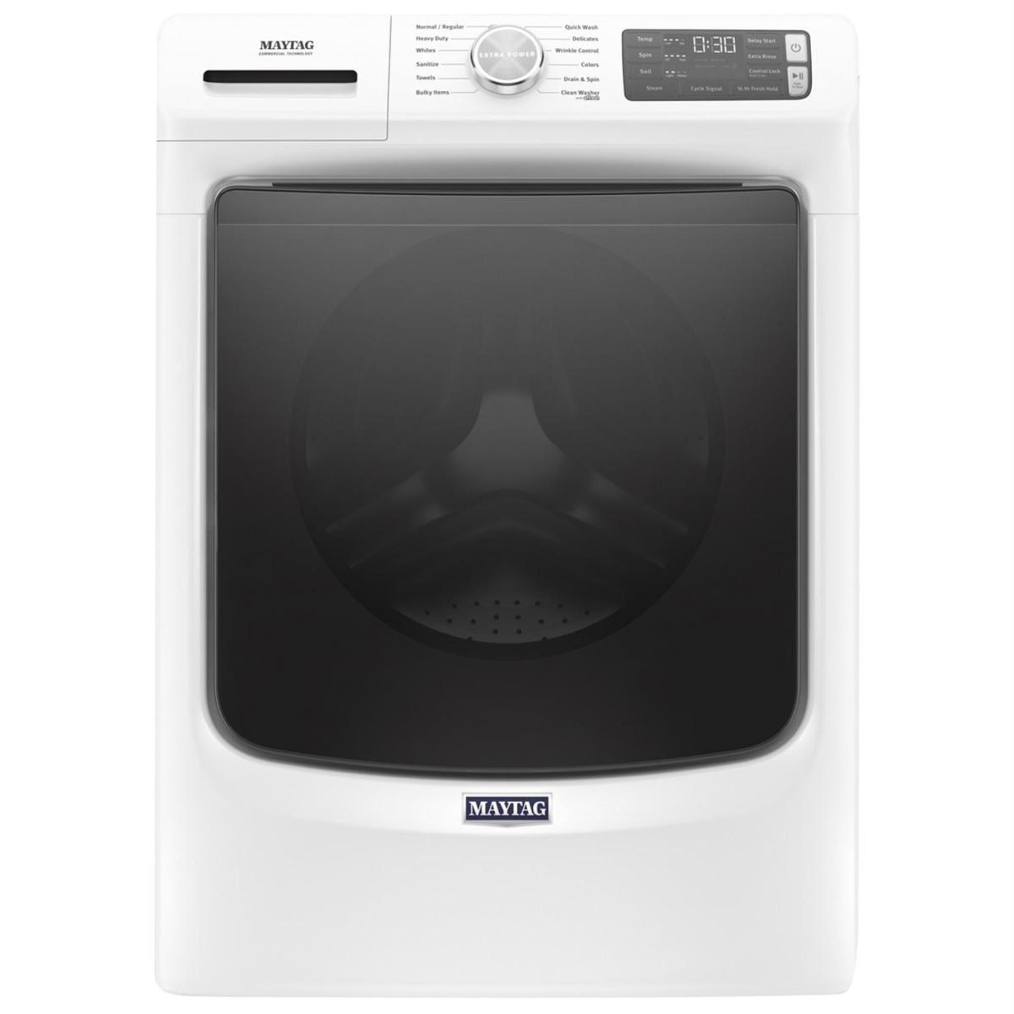 Maytag 4.8 Cu. Ft. Front Load Washer with Steam in White, , large