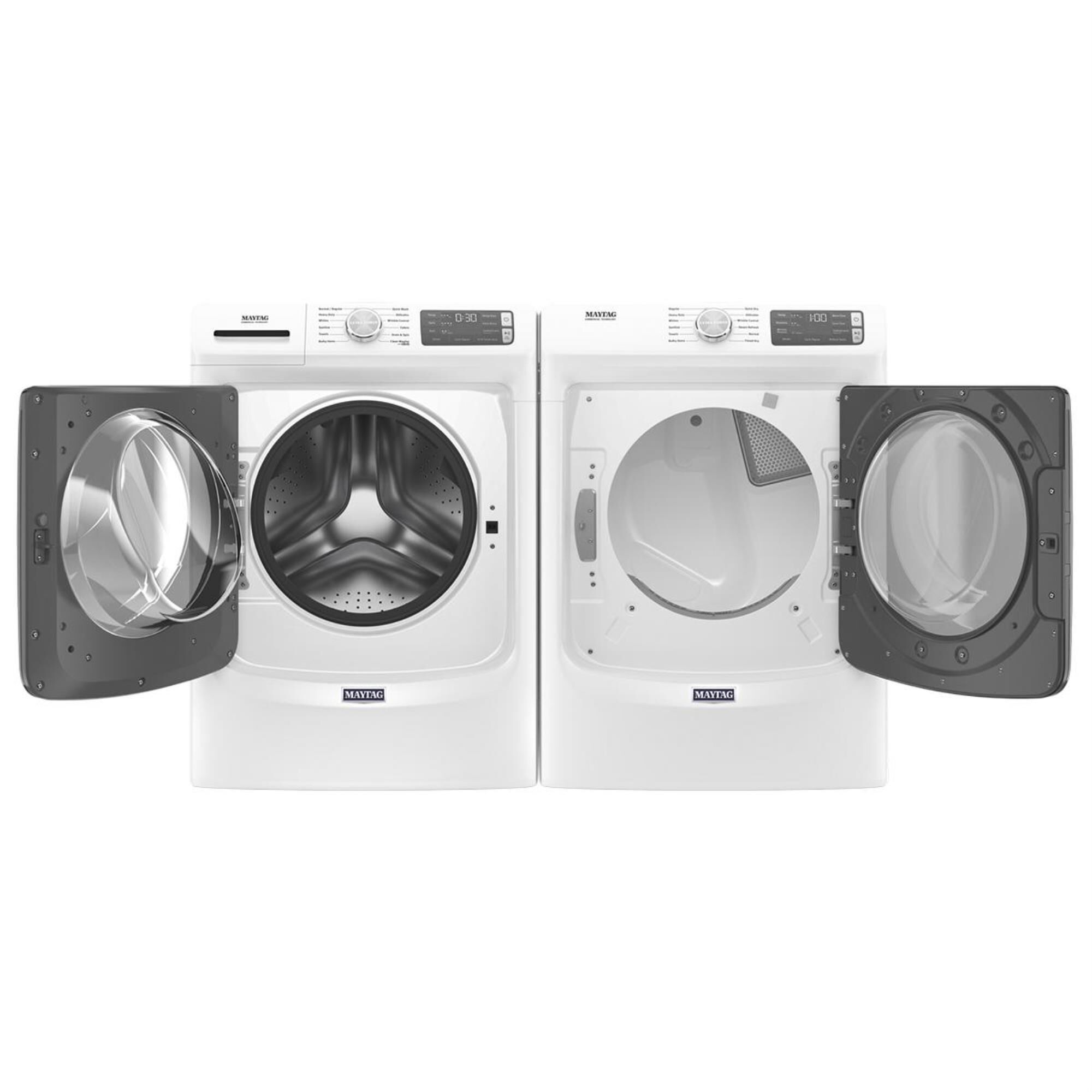 Maytag 4.8 Cu. Ft. Front Load Washer with Steam in White, , large