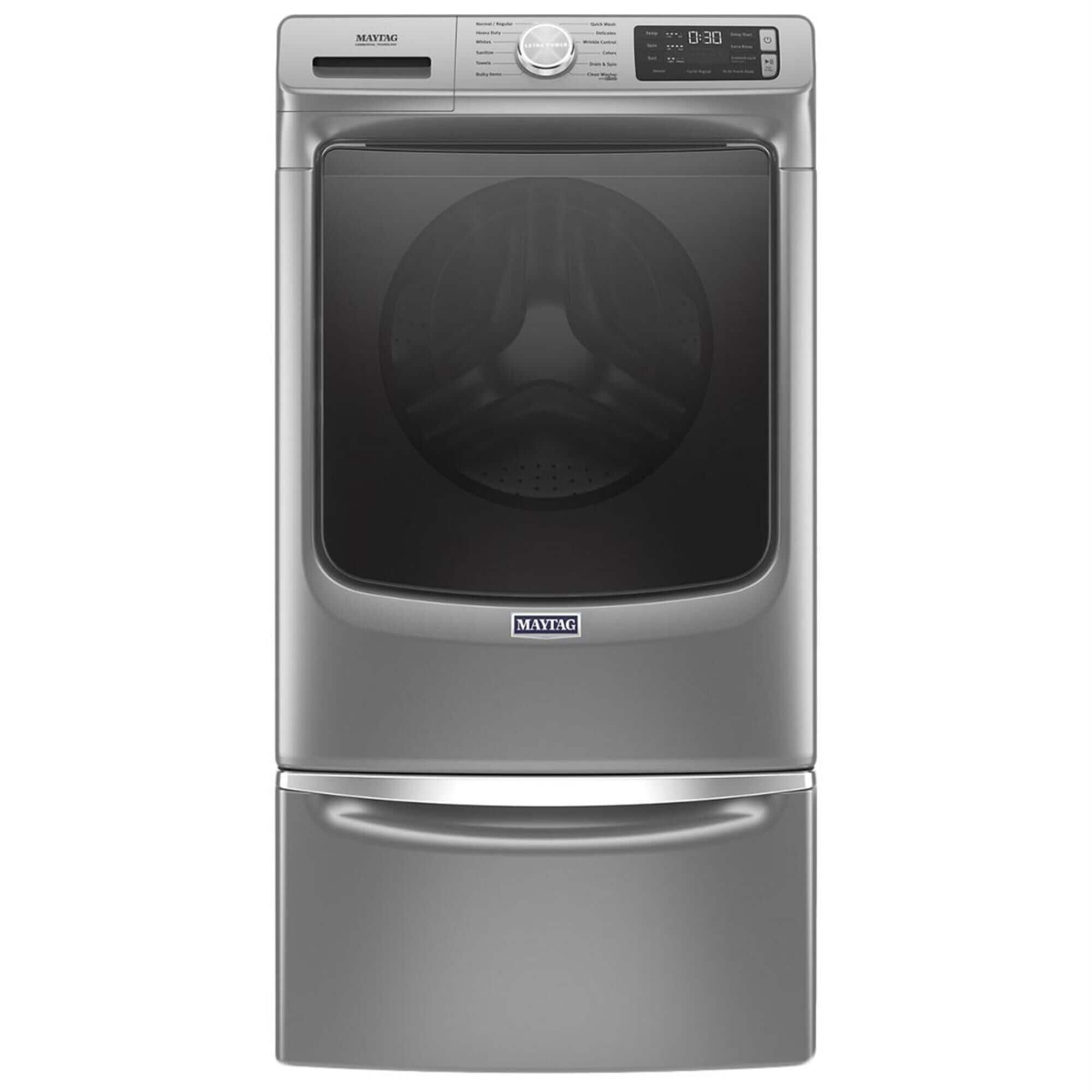 Maytag 4.8 Cu. Ft. Front Load Washer with Steam in Metallic Slate, , large