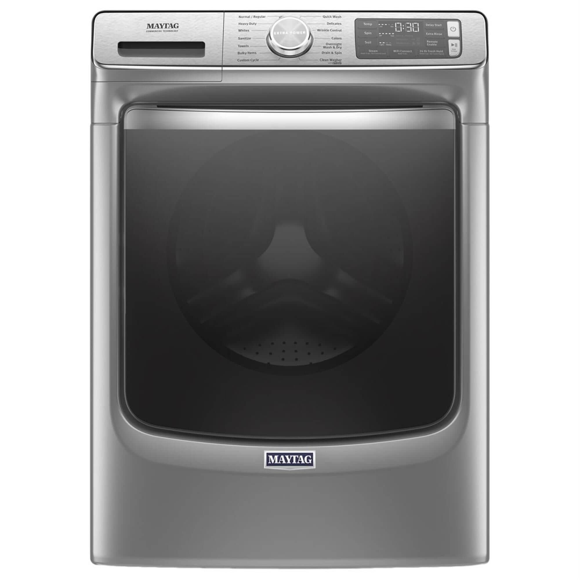 Maytag 5.0 Cu. Ft. Front Load Washer with Steam in Metallic Slate, , large