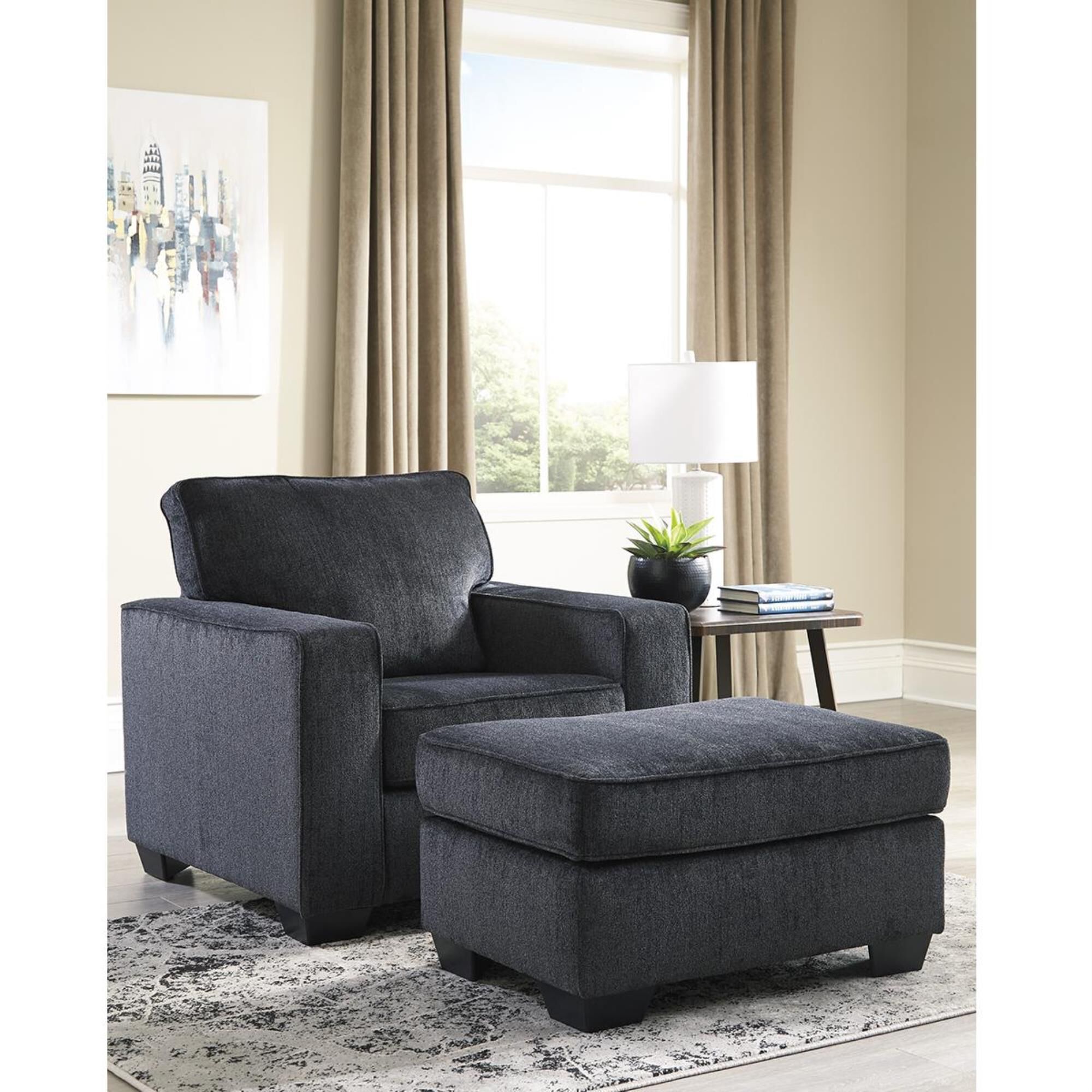 Signature Design by Ashley Altari Ottoman in Slate, , large