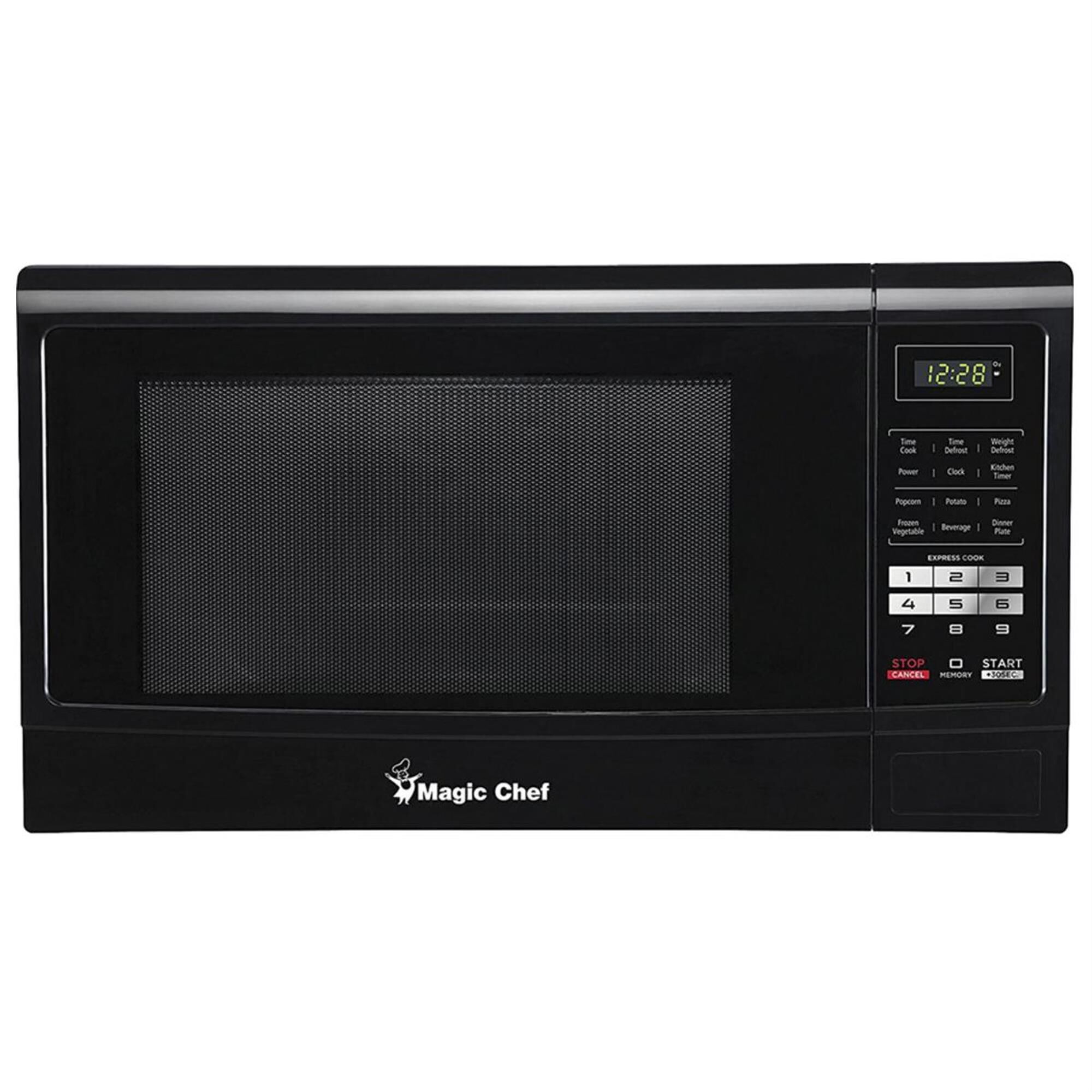 Magic Chef 1.6 Cu. Ft. 1100W Countertop Microwave Oven with Push-Button Door in Black, , large