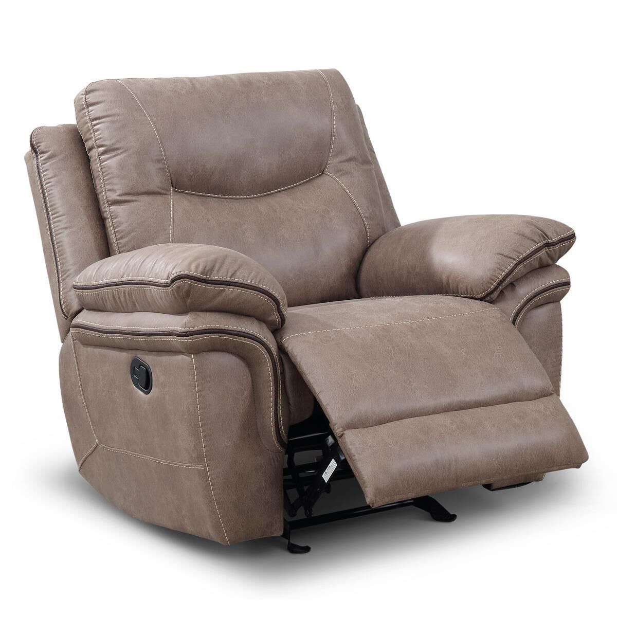 Crystal City Isabella Manual Rocker Recliner in Sand, , large