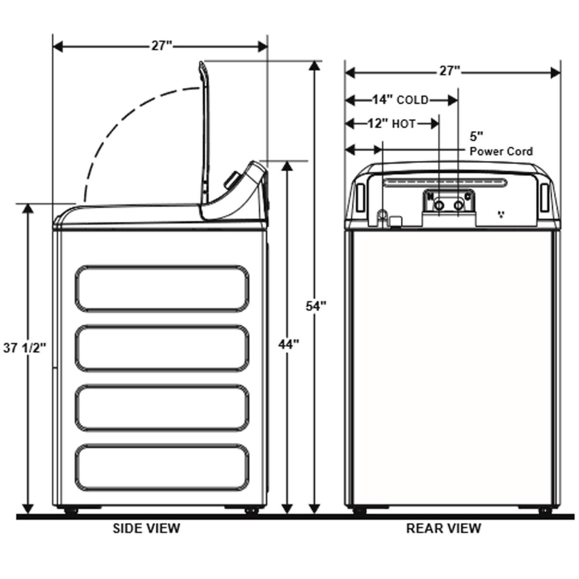GE Appliances 4.2 Cu Ft. Capacity Washer with Stainless Steel Basket, , large