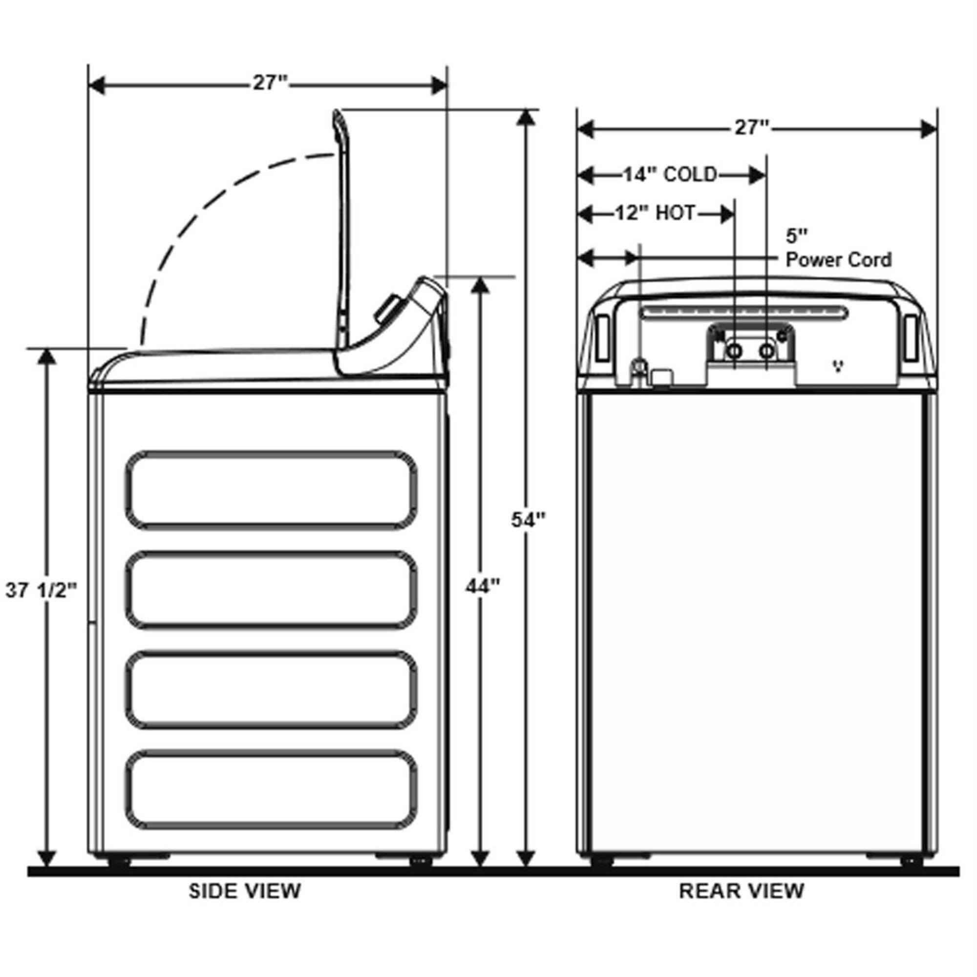GE Appliances 4.5 Cu Ft. Capacity Washer with Stainless Steel Basket, , large