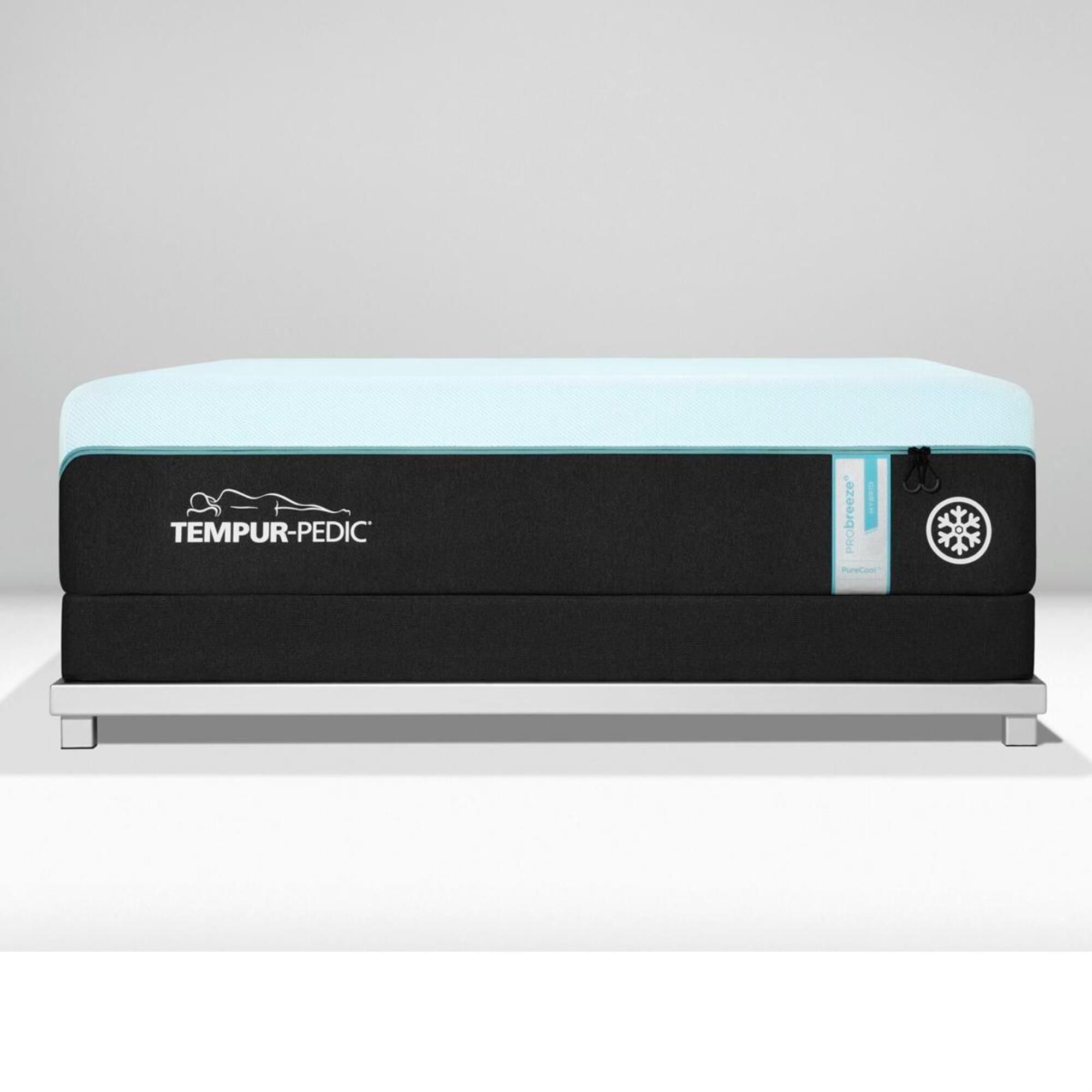 Tempur-Pedic TEMPUR-PRObreeze Medium Hybrid Full Mattress with Low Profile Box Spring, , large