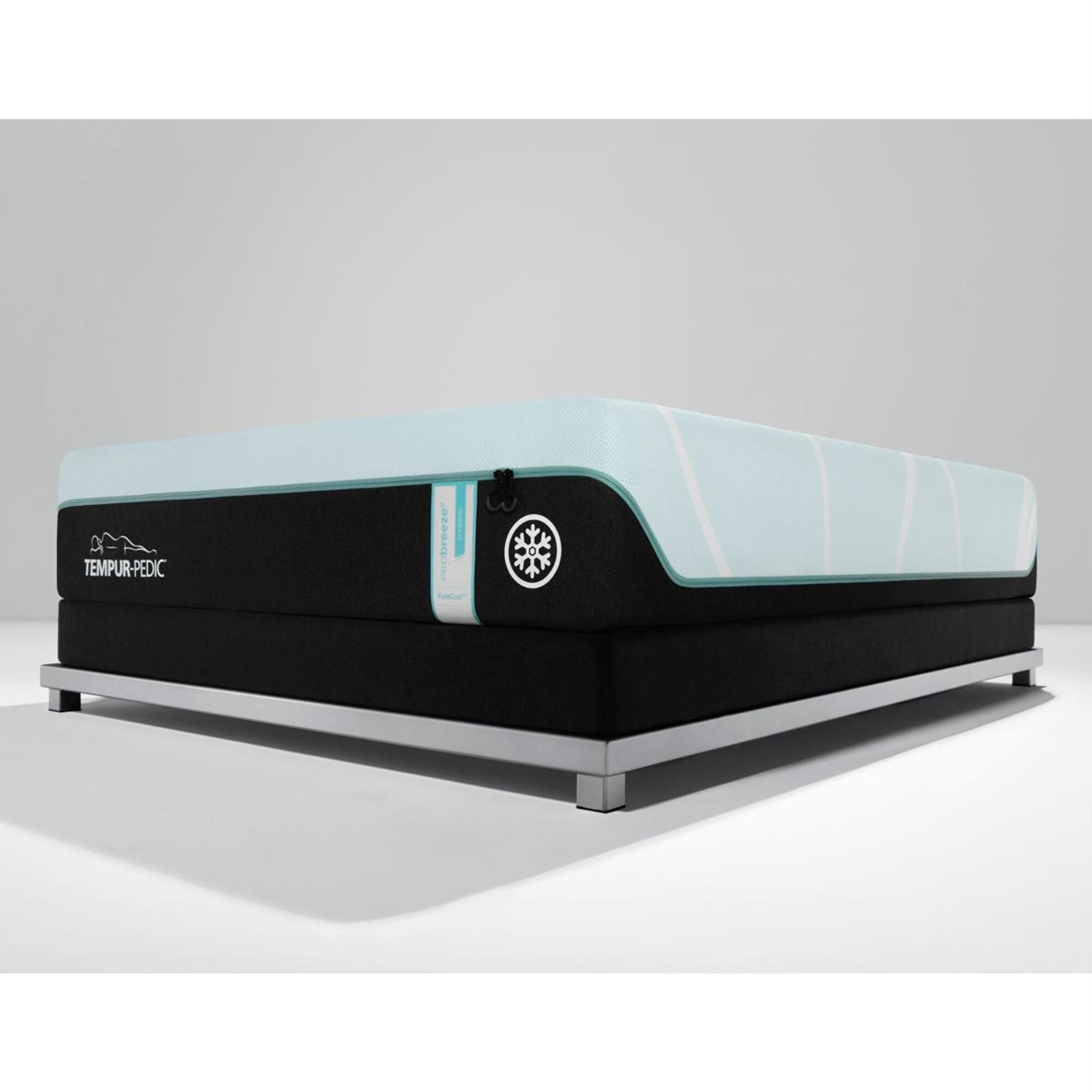 Tempur-Pedic TEMPUR-PRObreeze Medium Hybrid Full Mattress with Low Profile Box Spring, , large