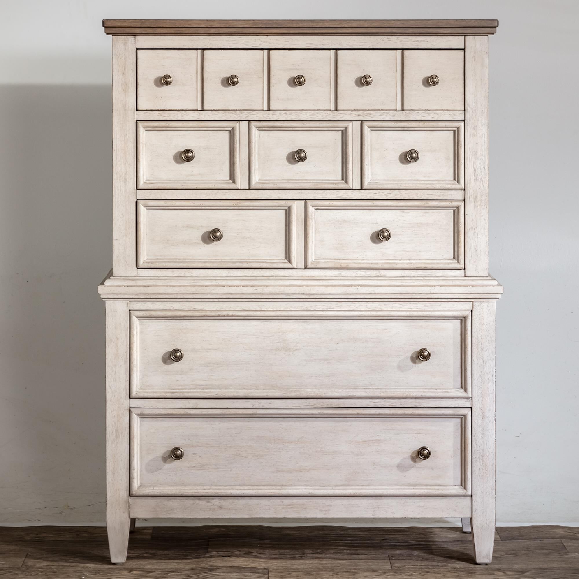 Belle Furnishings Heartland Chest in Antique White