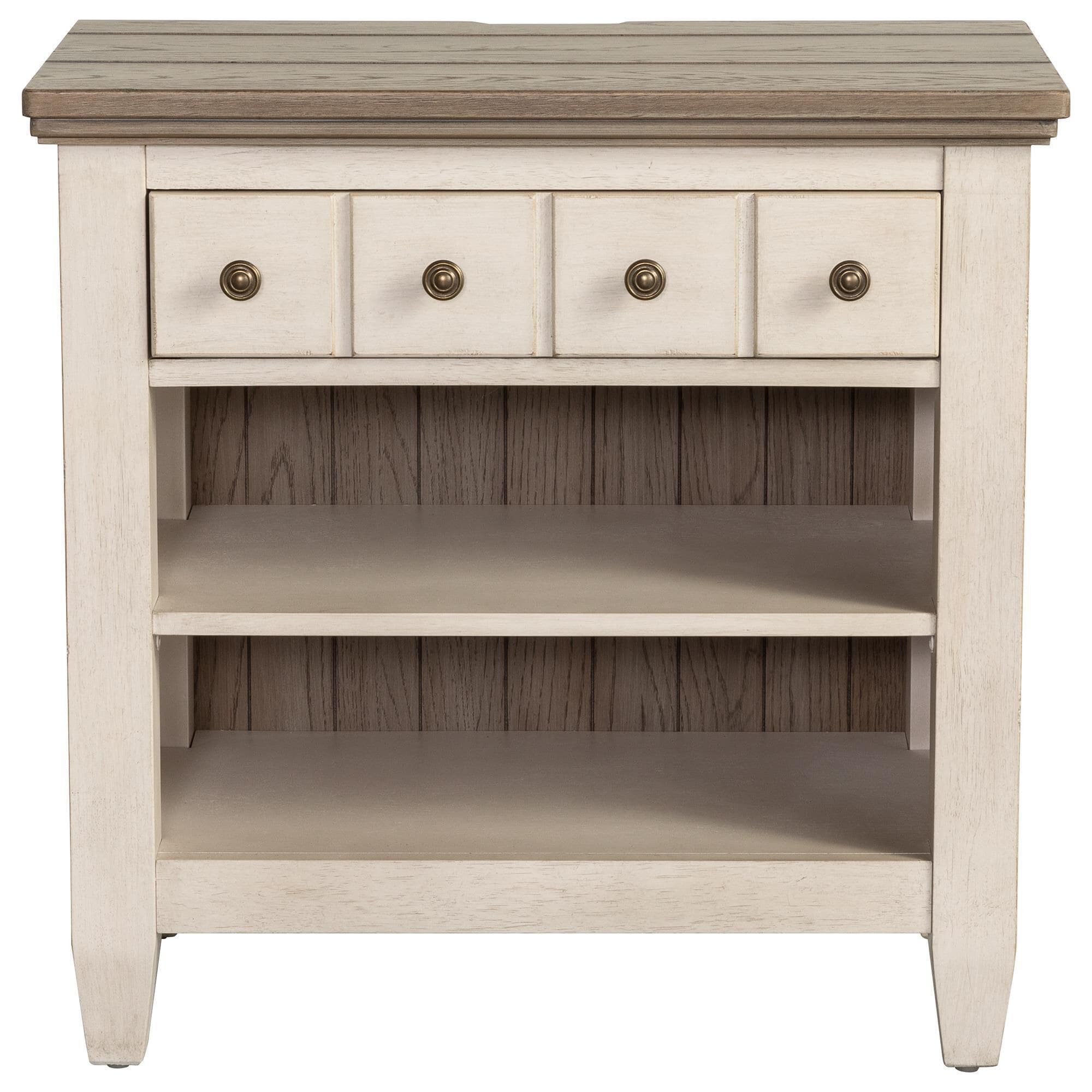 Belle Furnishings Heartland 1 Drawer Nightstand in Antique White