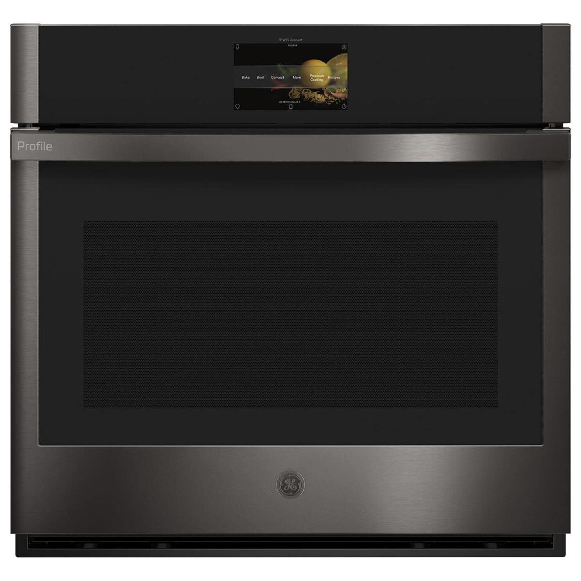 GE Profile Single Wall Oven 30" with Convection in Black Stainless Steel
