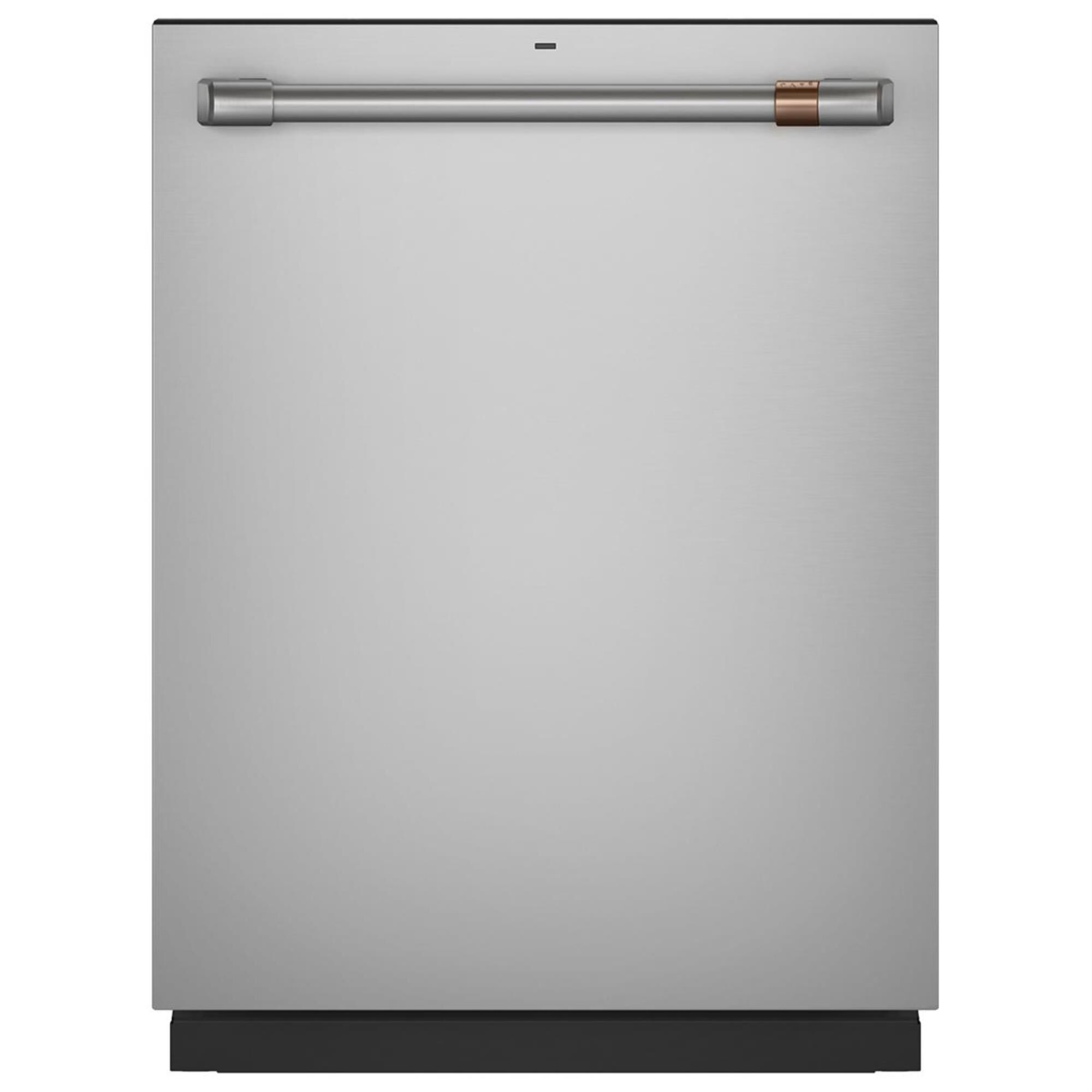 Cafe Stainless Interior Built-In Dishwasher with Hidden Controls in Stainless Steel and Brushed Stainless Handle, , large