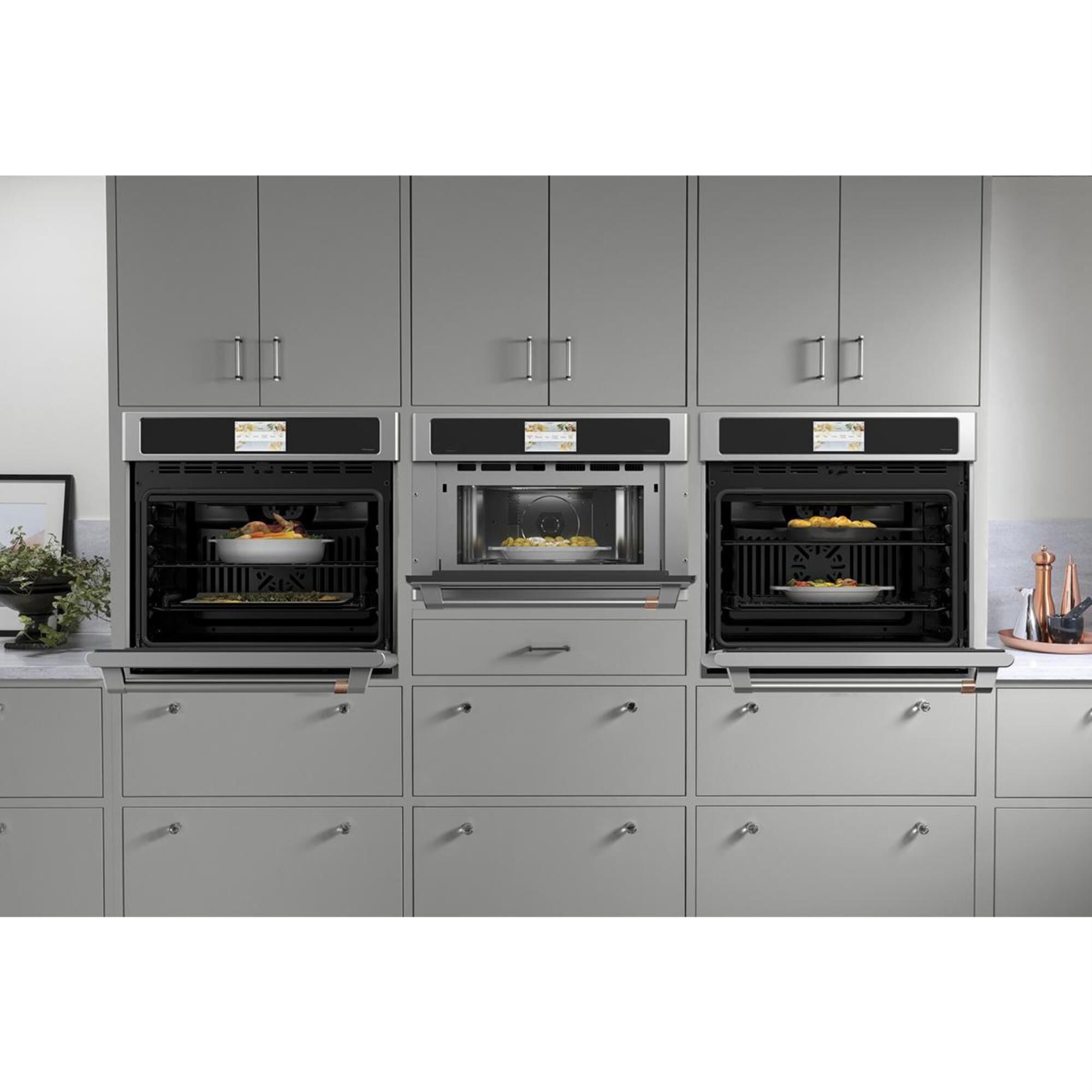 Cafe 30" Built-In Convection Single Wall Oven in Stainless Steel, , large