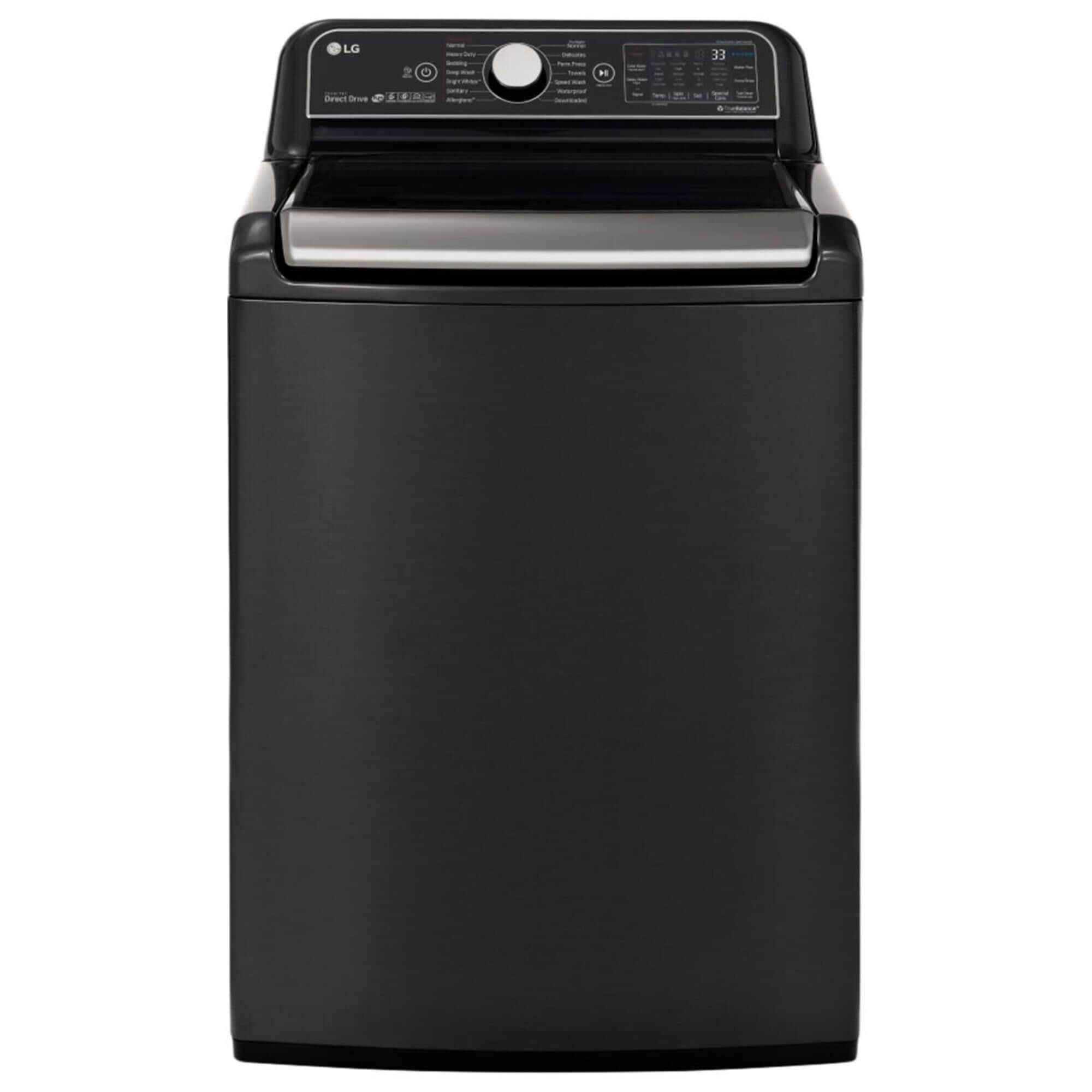 LG 5.5 Cu. Ft. Top Load Washer - Black Steel, , large