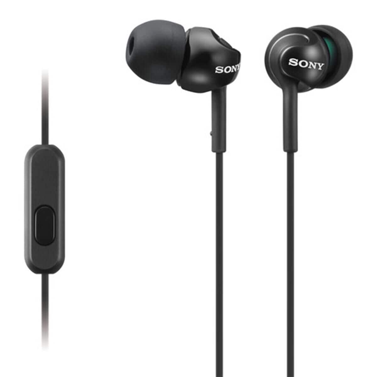 Sony Wired In-Ear Headphones with Microphone in Black, , large