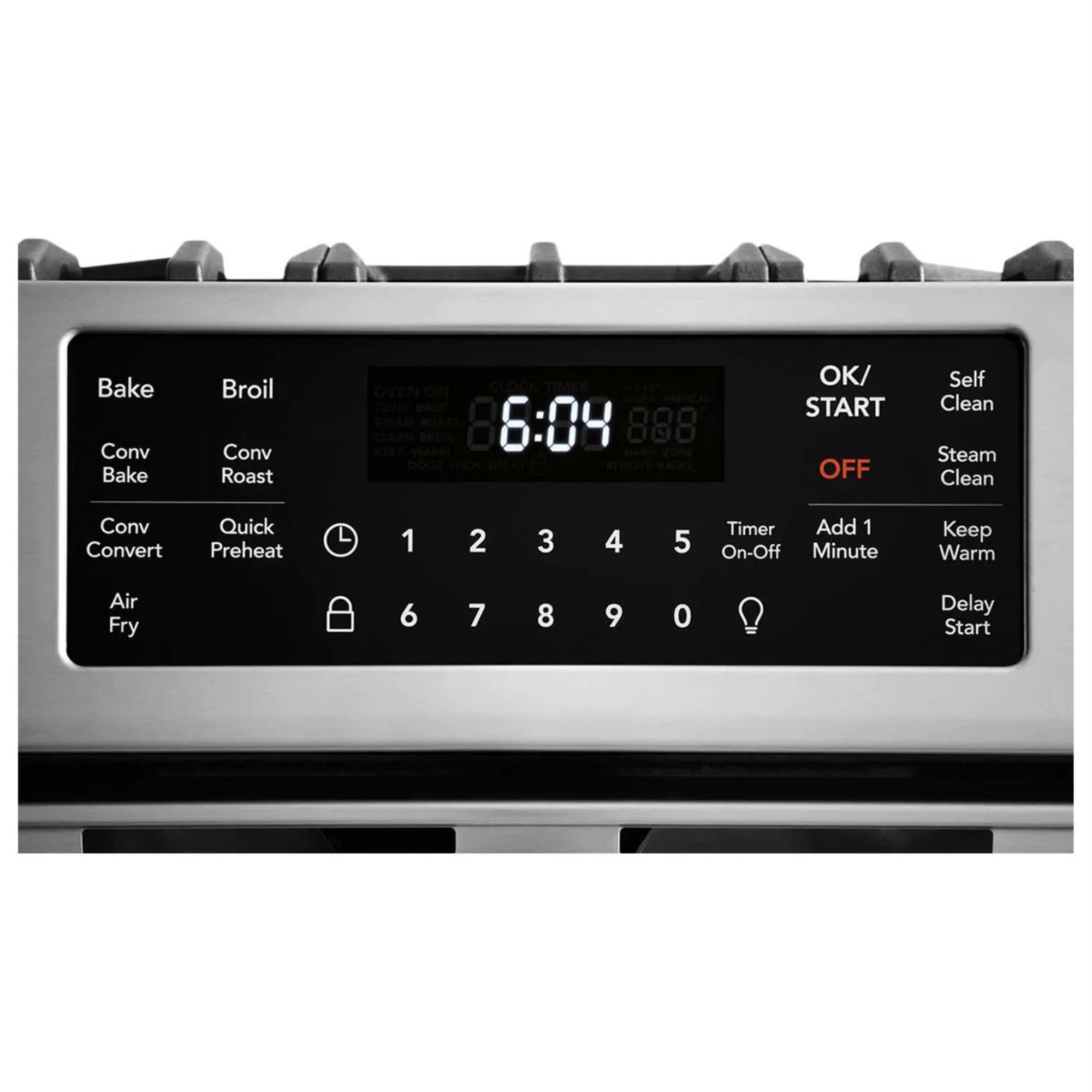 Frigidaire Gallery 30"" Front Control Gas Range with Air Fry in Stainless Steel, , large