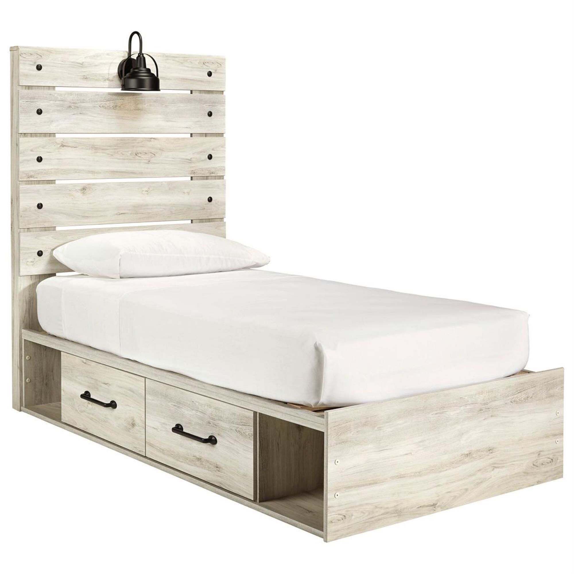 Signature Design by Ashley Cambeck Twin Panel Headboard in Whitewash, , large