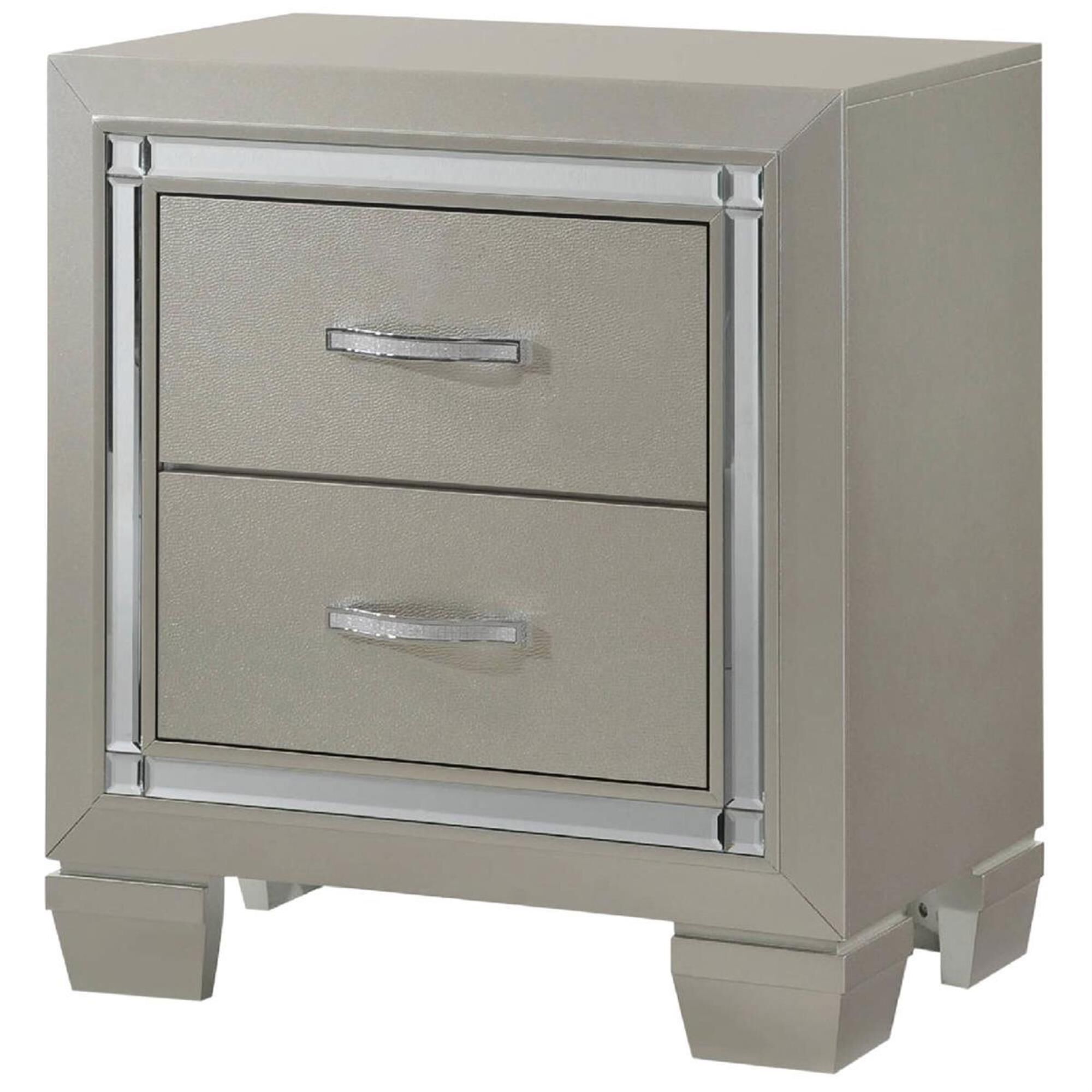 Mayberry Hill Platinum Youth 4 Piece Full Bedroom Set in Platinum, , large